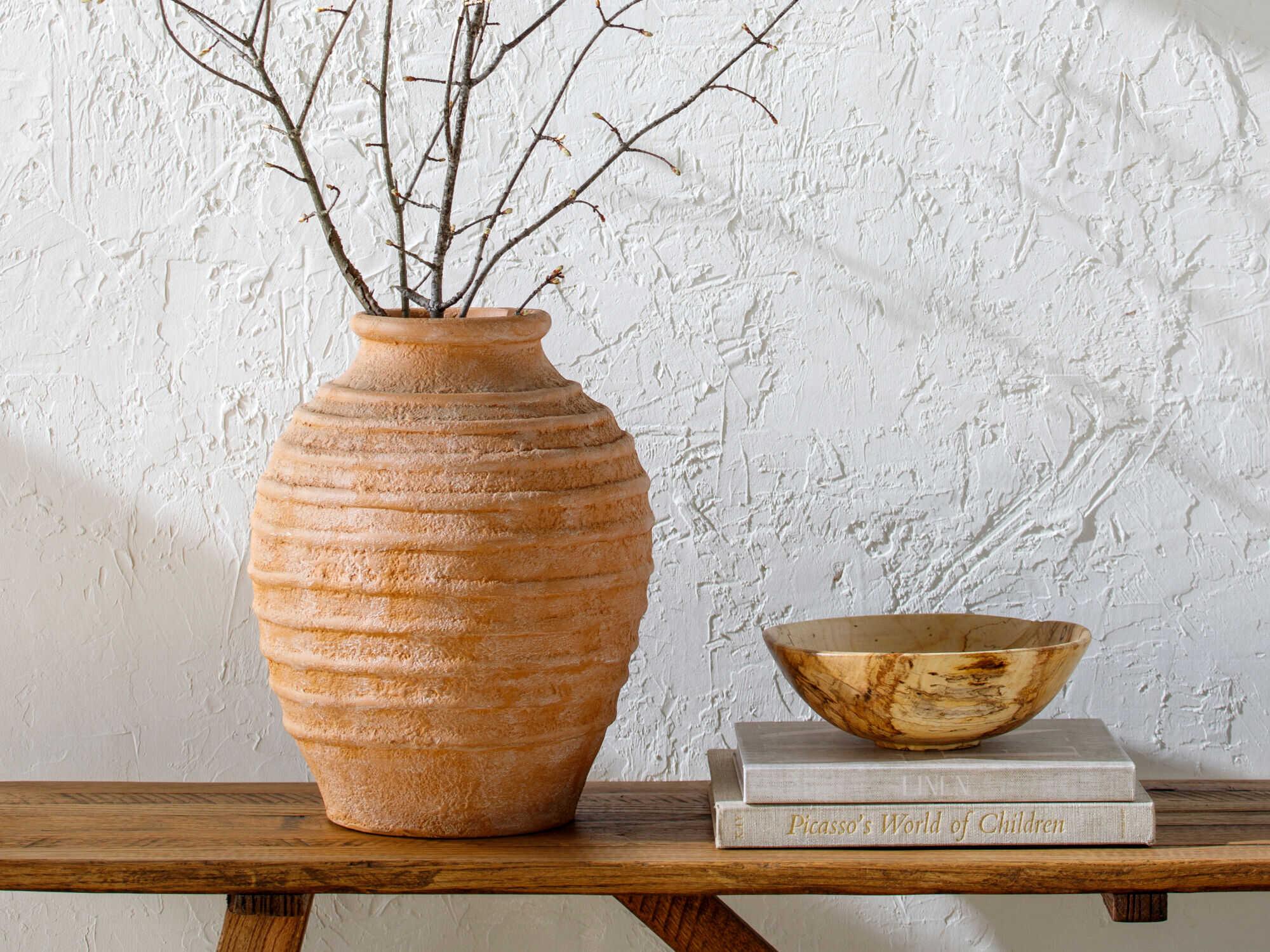 Surya Artefact Terracotta Vase