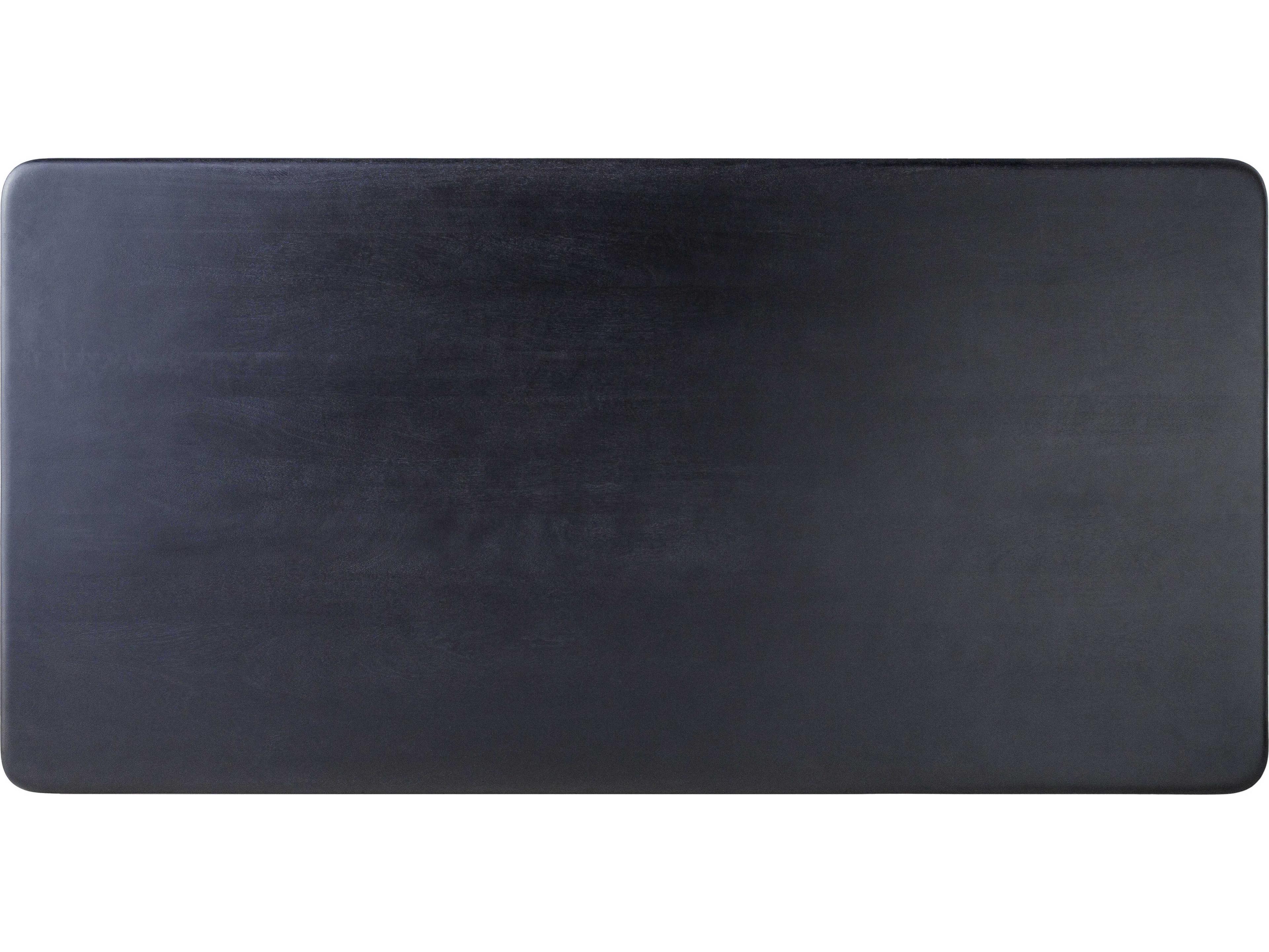 Surya Arland Rectangular Wood Black Dining Table