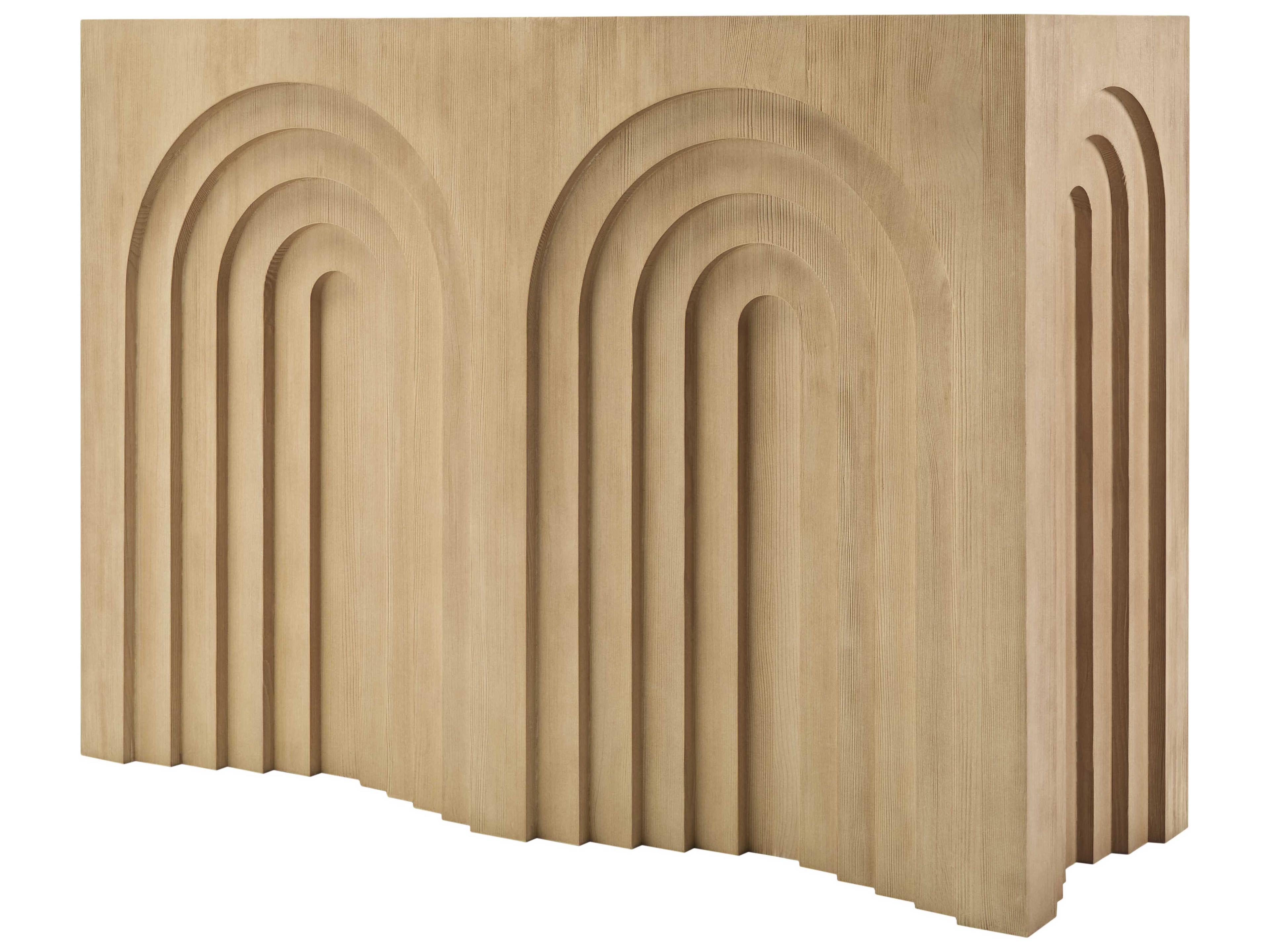 Surya Arwyn Rectangular Wood Brown Console Table