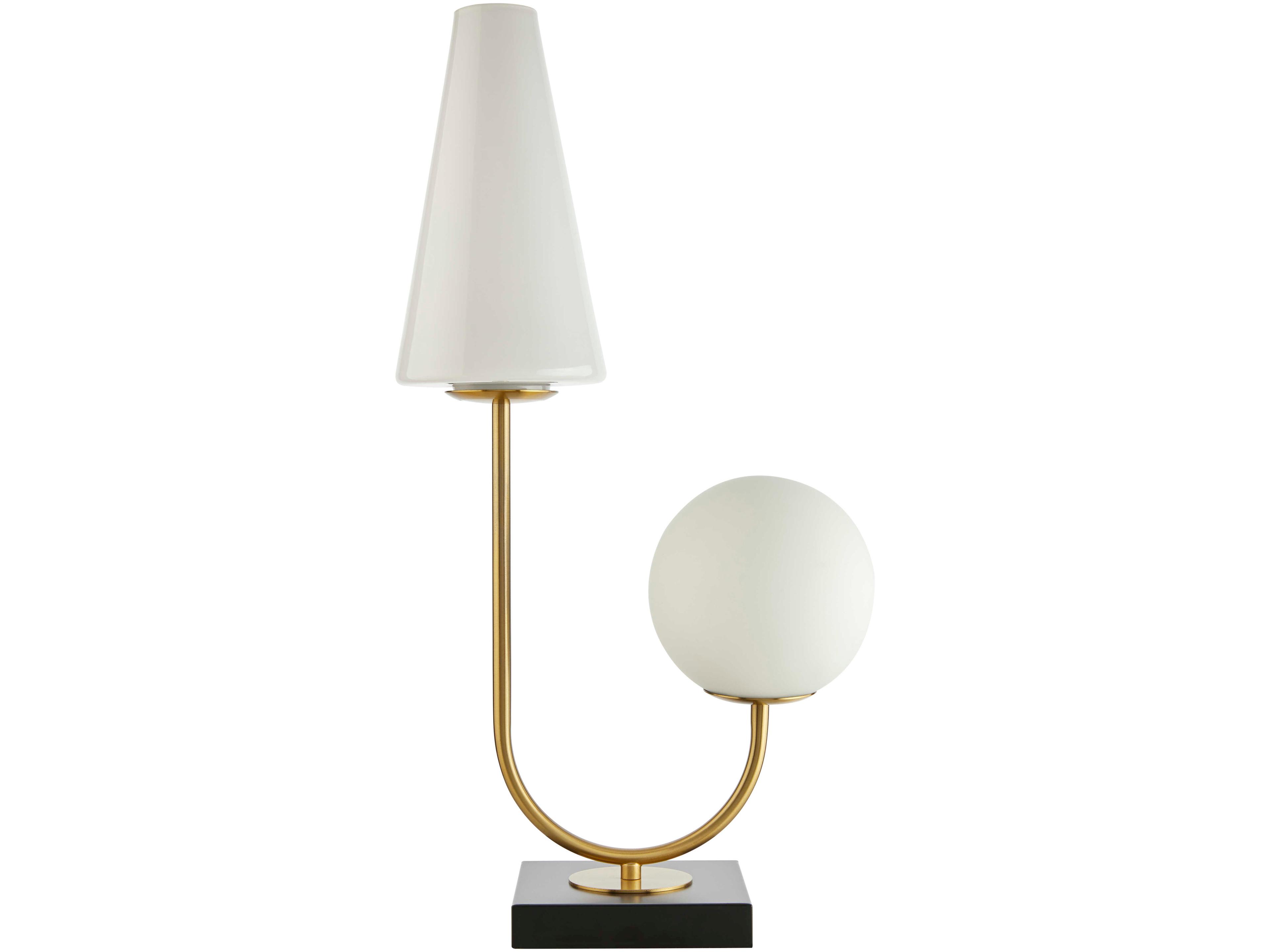Surya Avalora Brass Table Lamp
