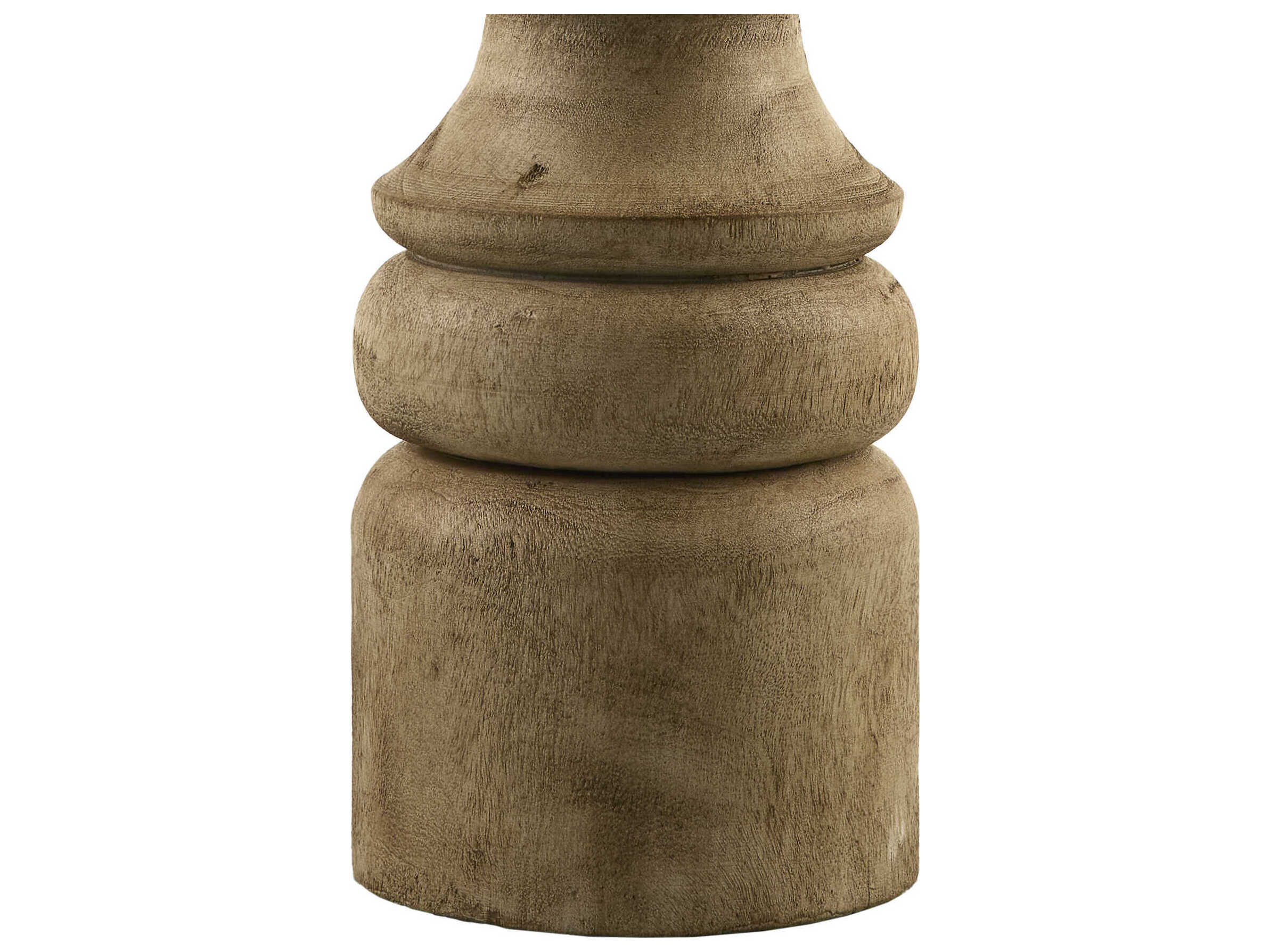 Surya Alvimare Painted Brown White Linen Traditional Buffet Lamp