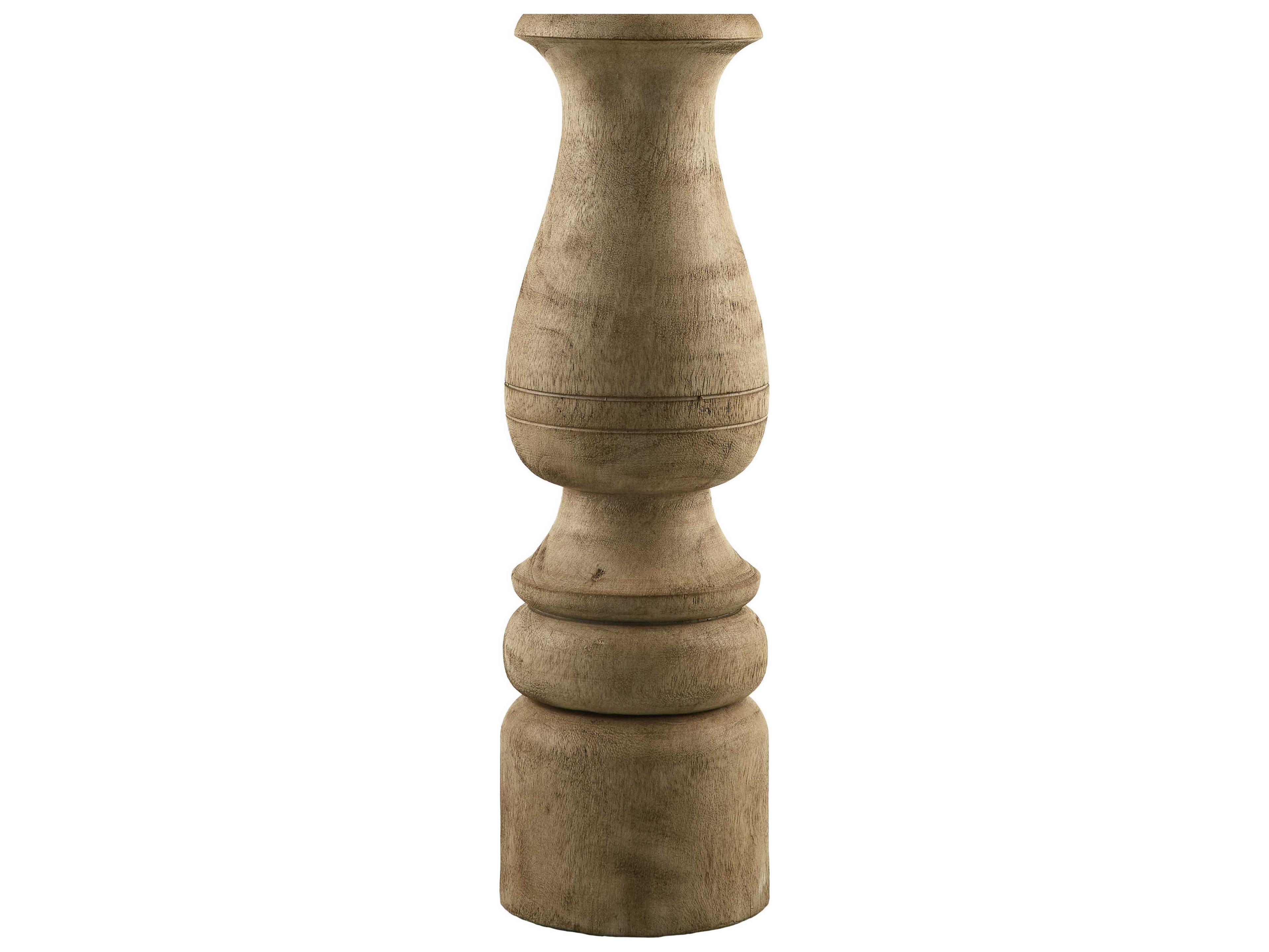 Surya Alvimare Painted Brown White Linen Traditional Buffet Lamp