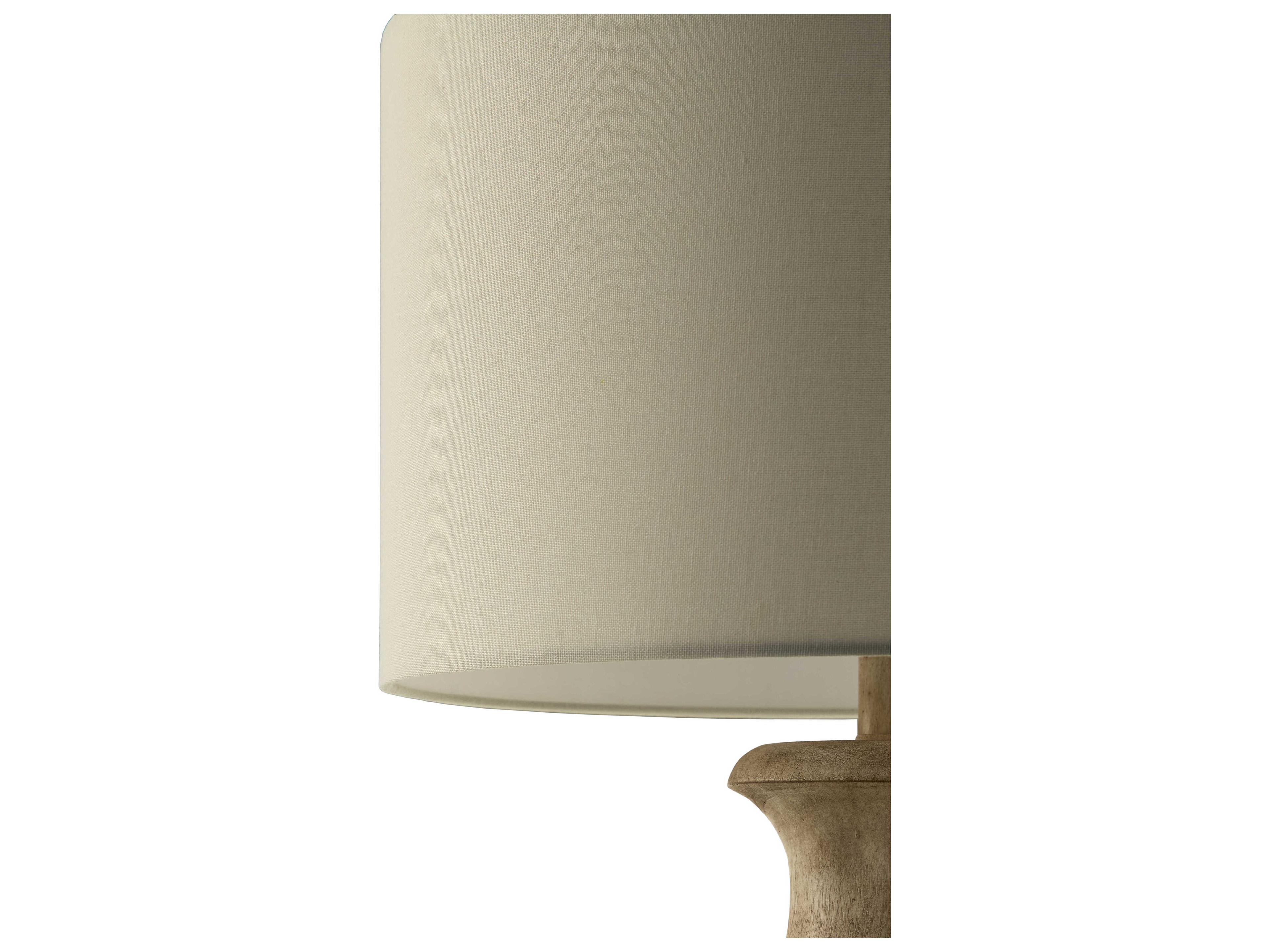 Surya Alvimare Painted Brown White Linen Traditional Buffet Lamp