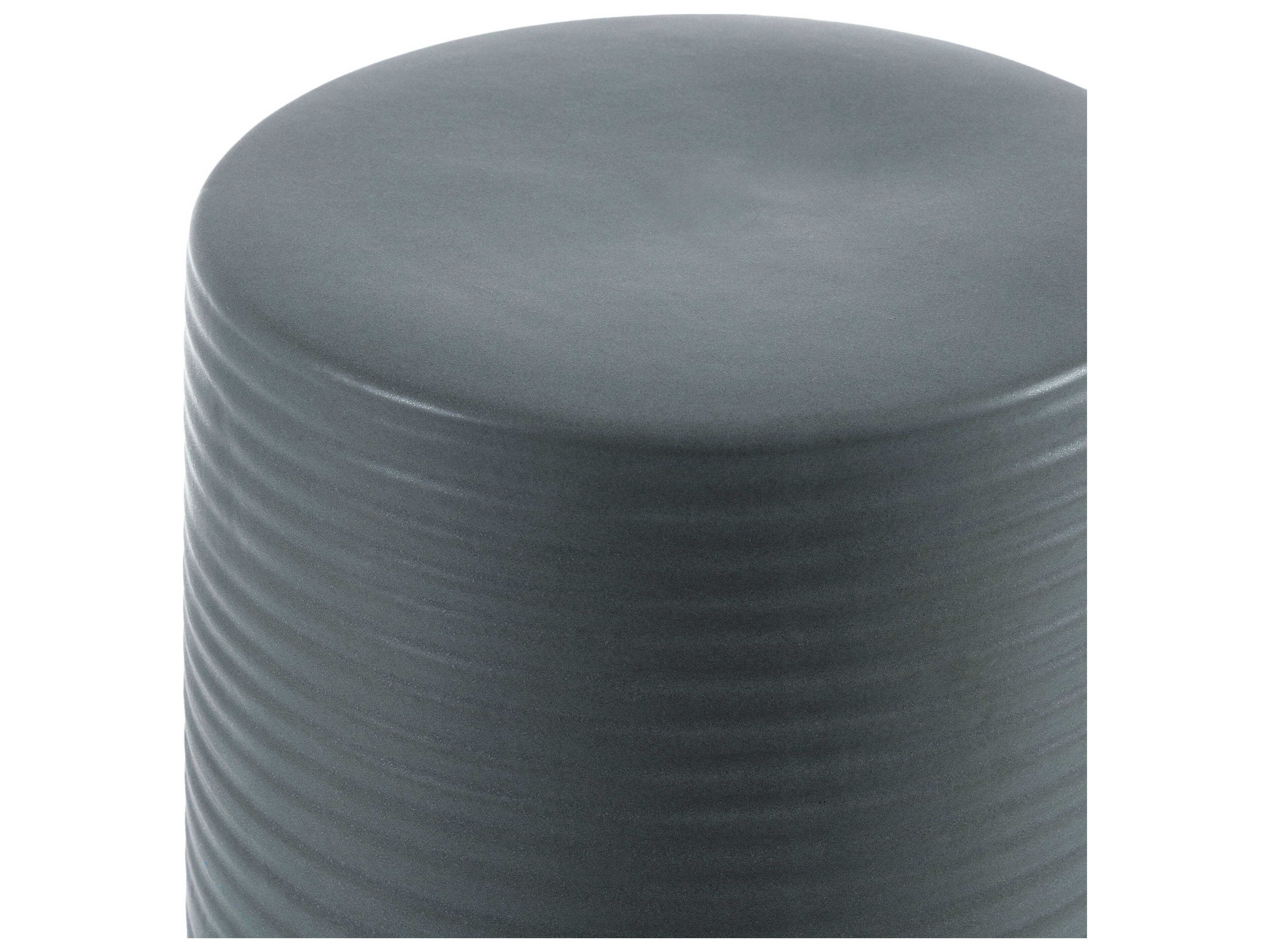 Surya Terraza Gray Khaki Accent Stool