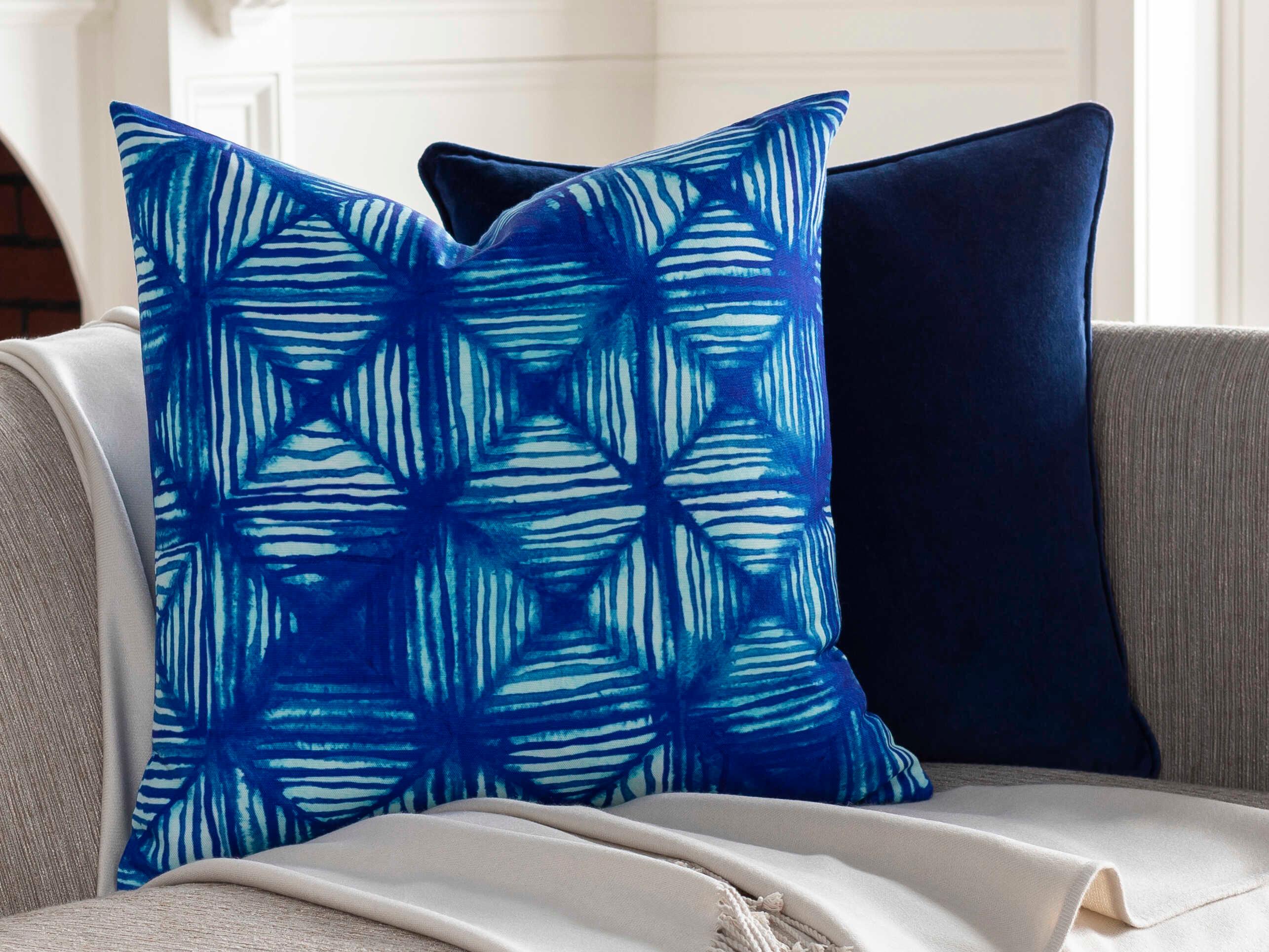 Surya Azora Blue Pillow