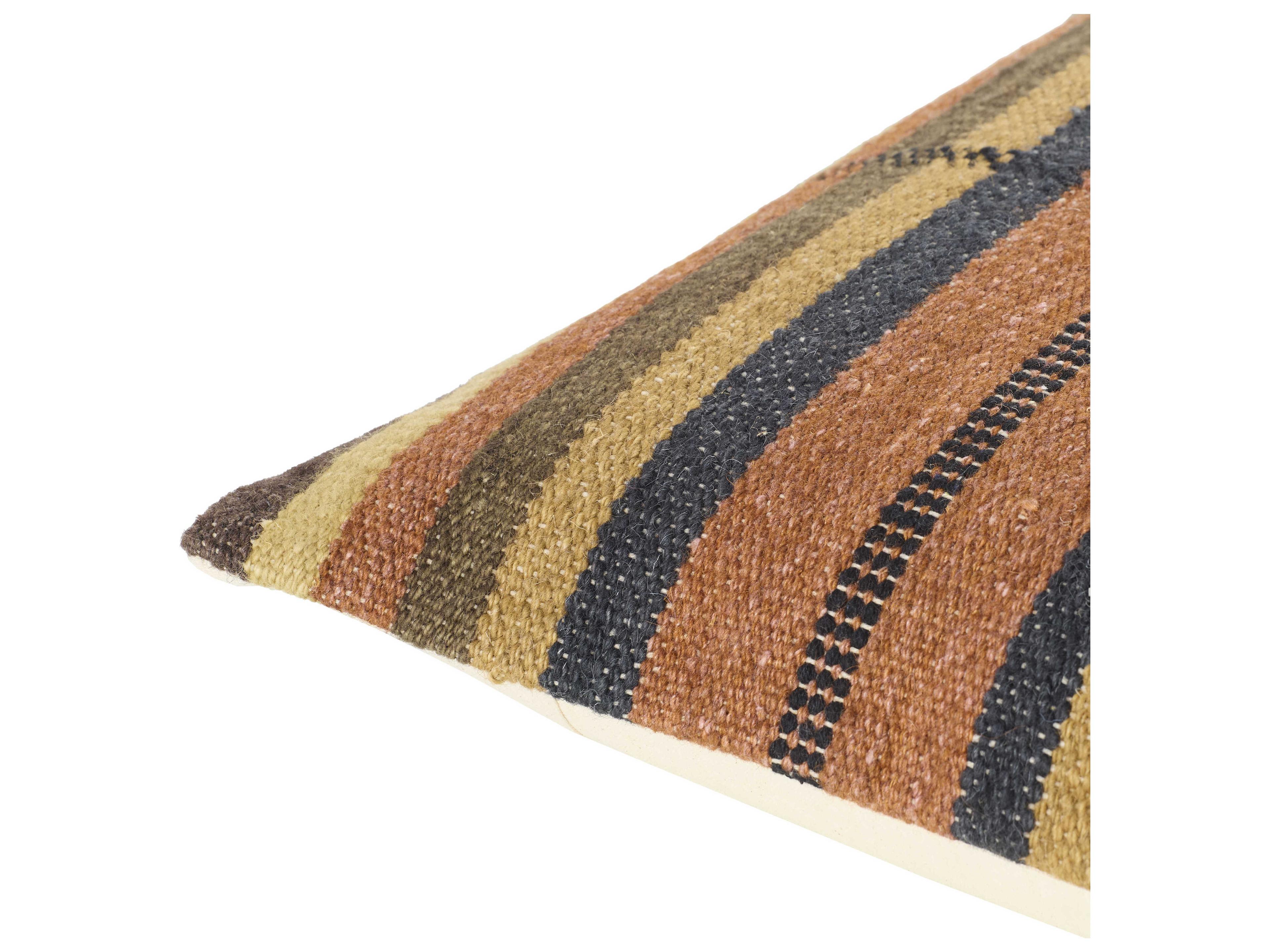 Surya Blanche Burnt Sienna Pillow