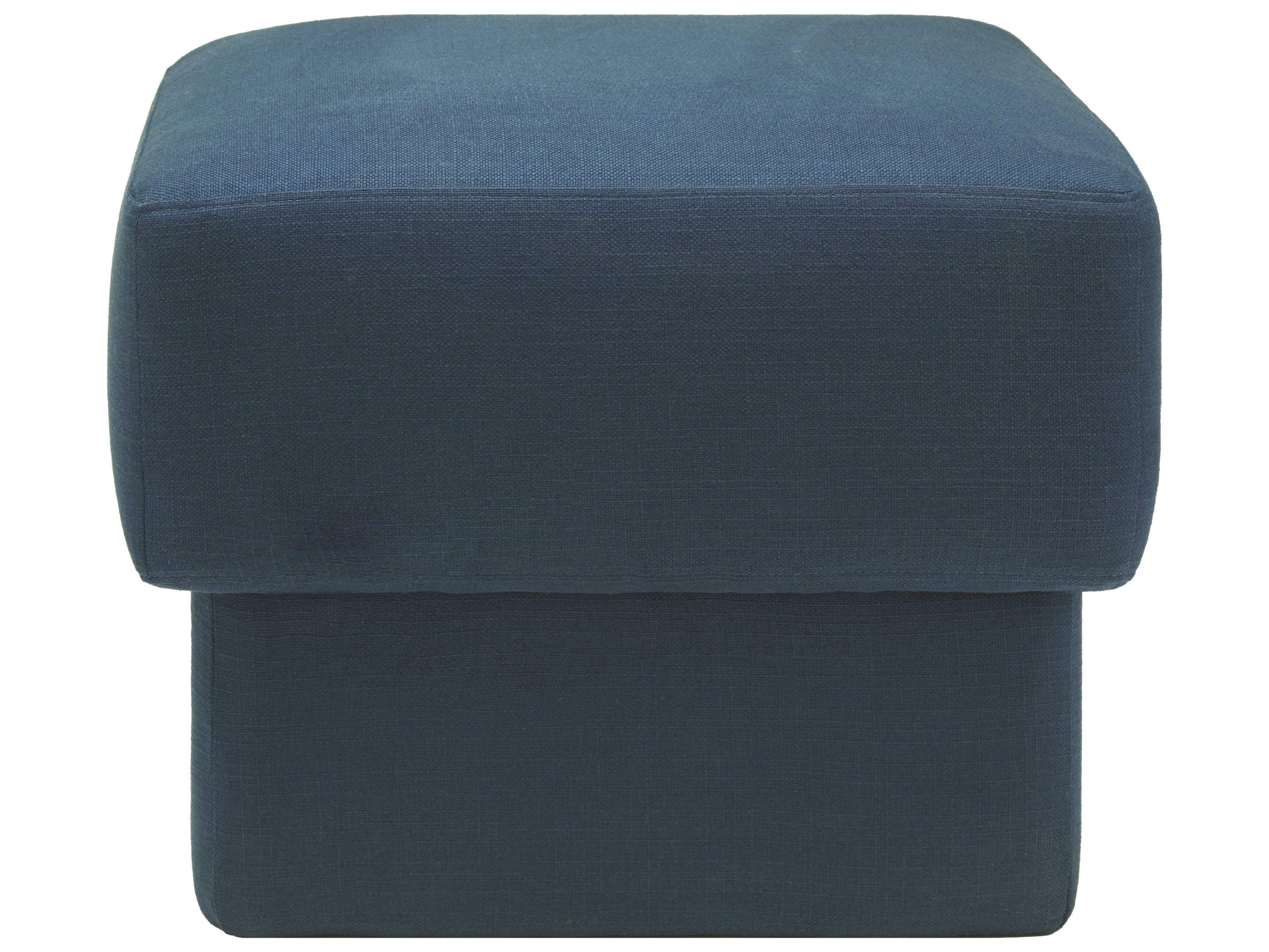 Surya Beldon Blue Upholstered Ottoman