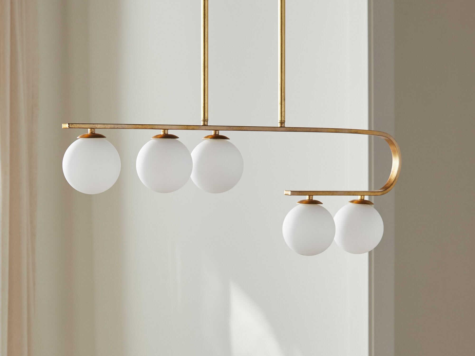 Surya Bernay 5-Light Gold Island Pendant