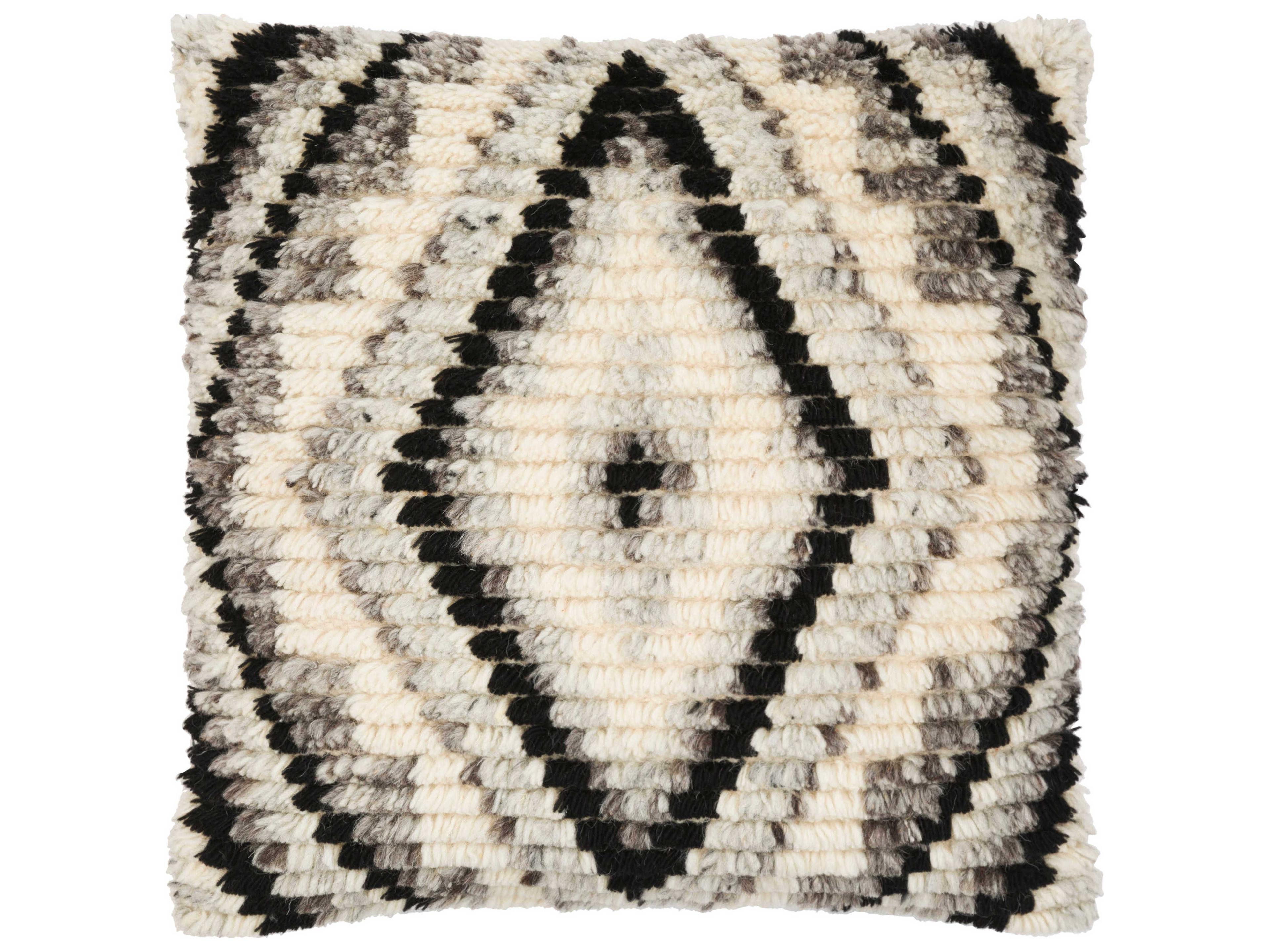 Surya Benisouk Black / Light Beige / Gray Pillow