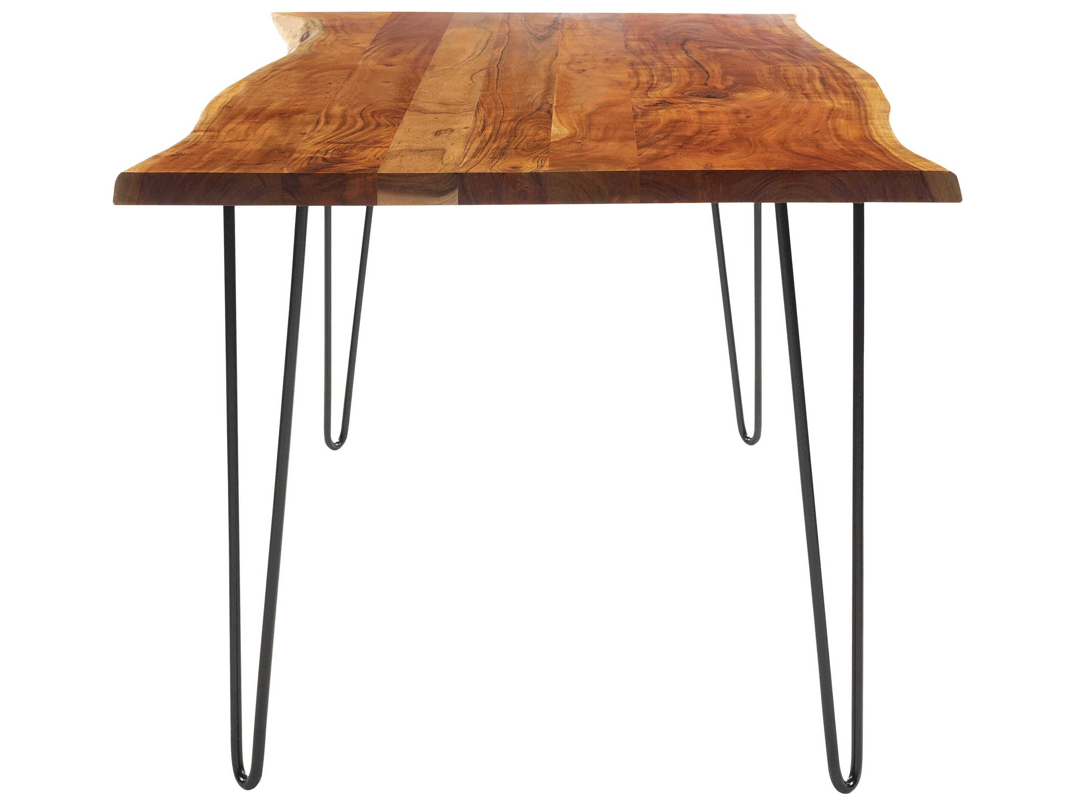 Surya Bergen Rectangular Wood Brown Black Dining Table