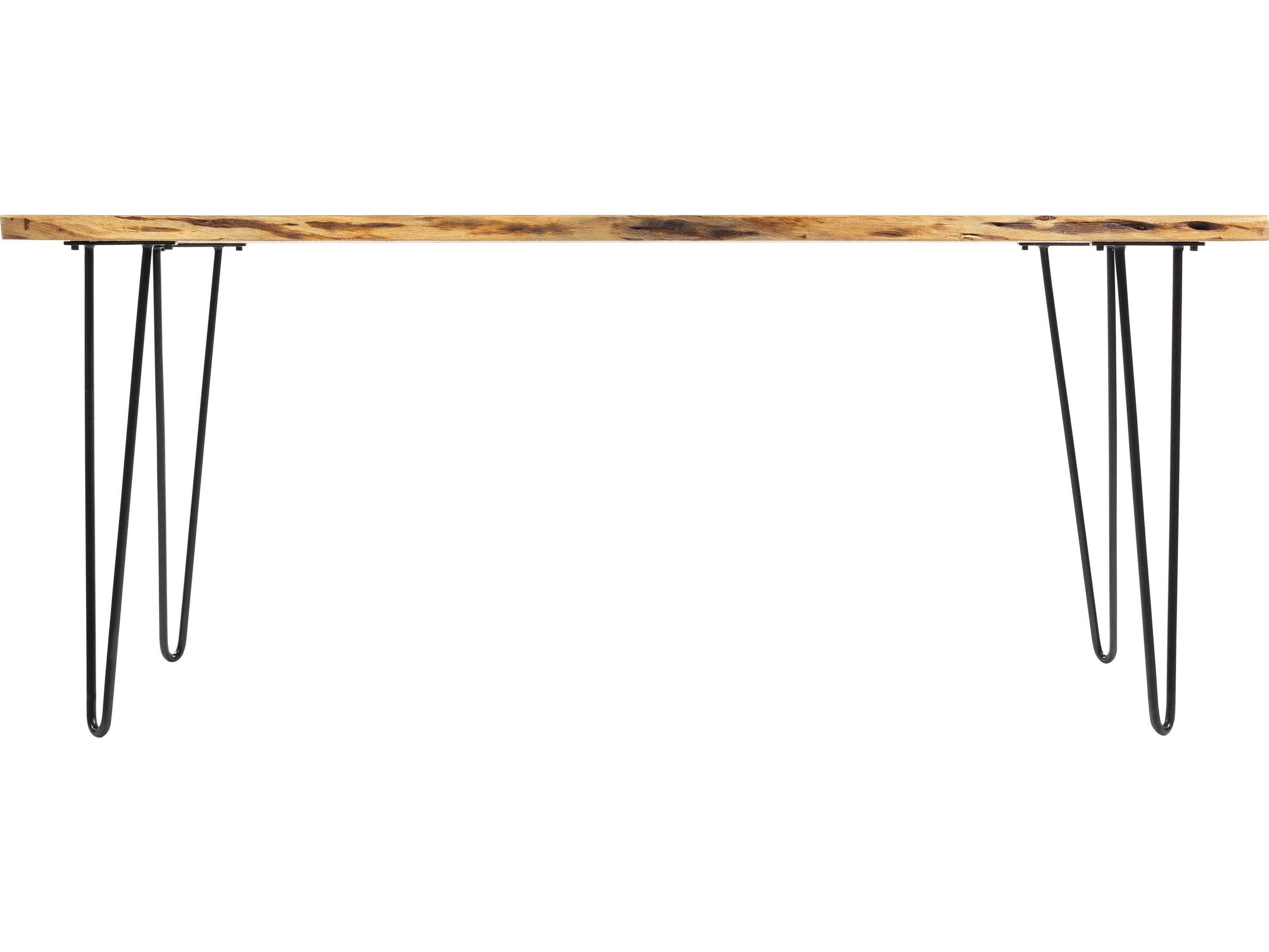 Surya Bergen Rectangular Wood Brown Black Dining Table