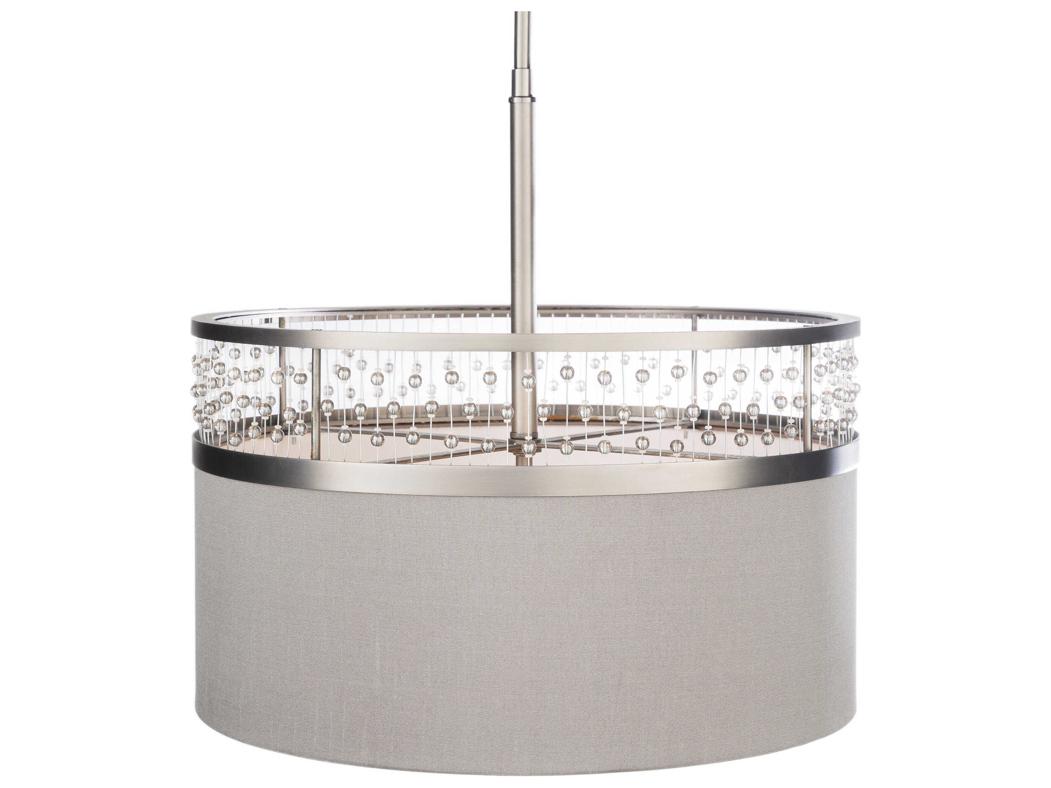 Surya Bijou 3-Light Metallic Nickel Pendant