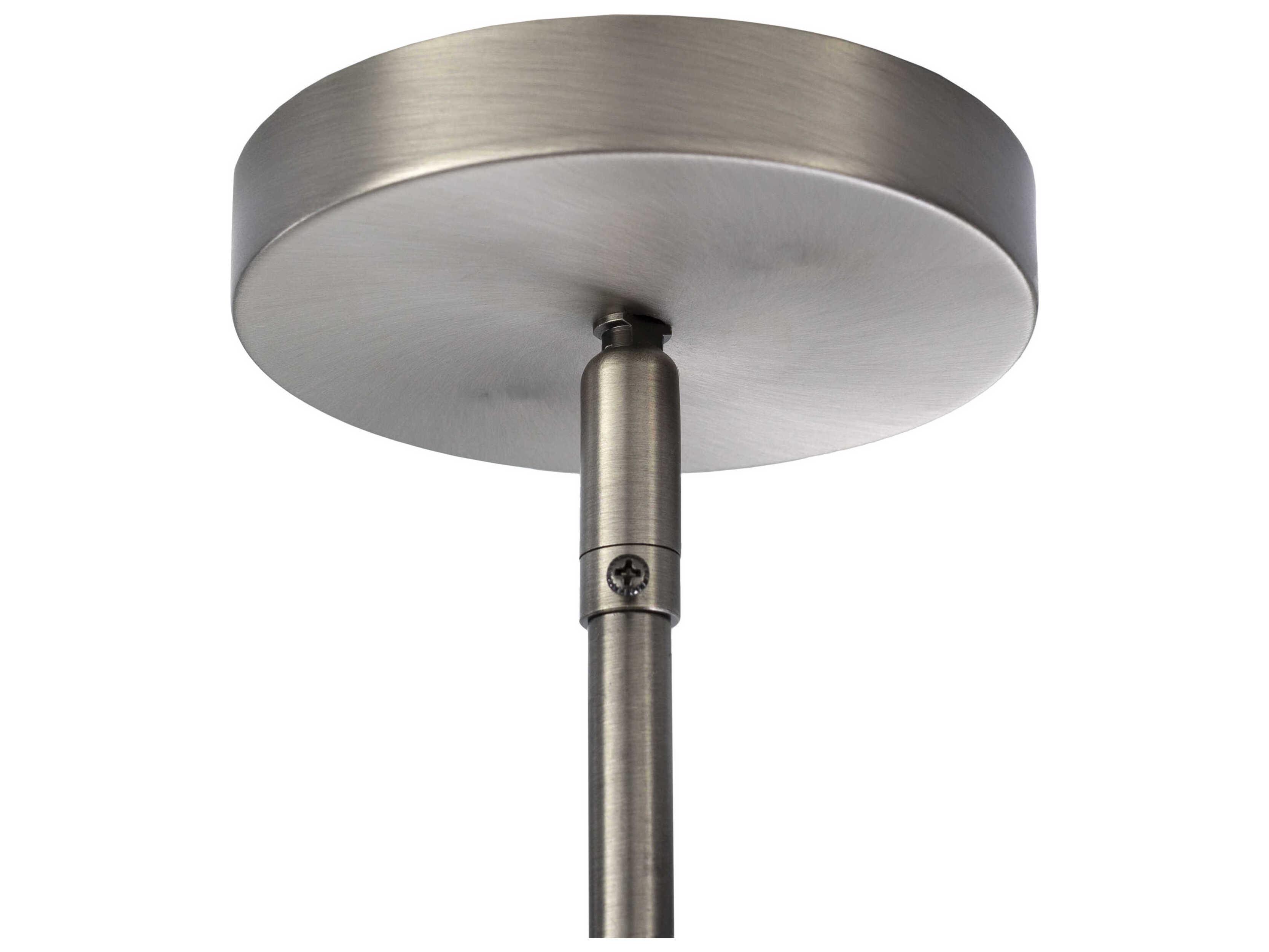 Surya Bijou 3-Light Metallic Nickel Pendant