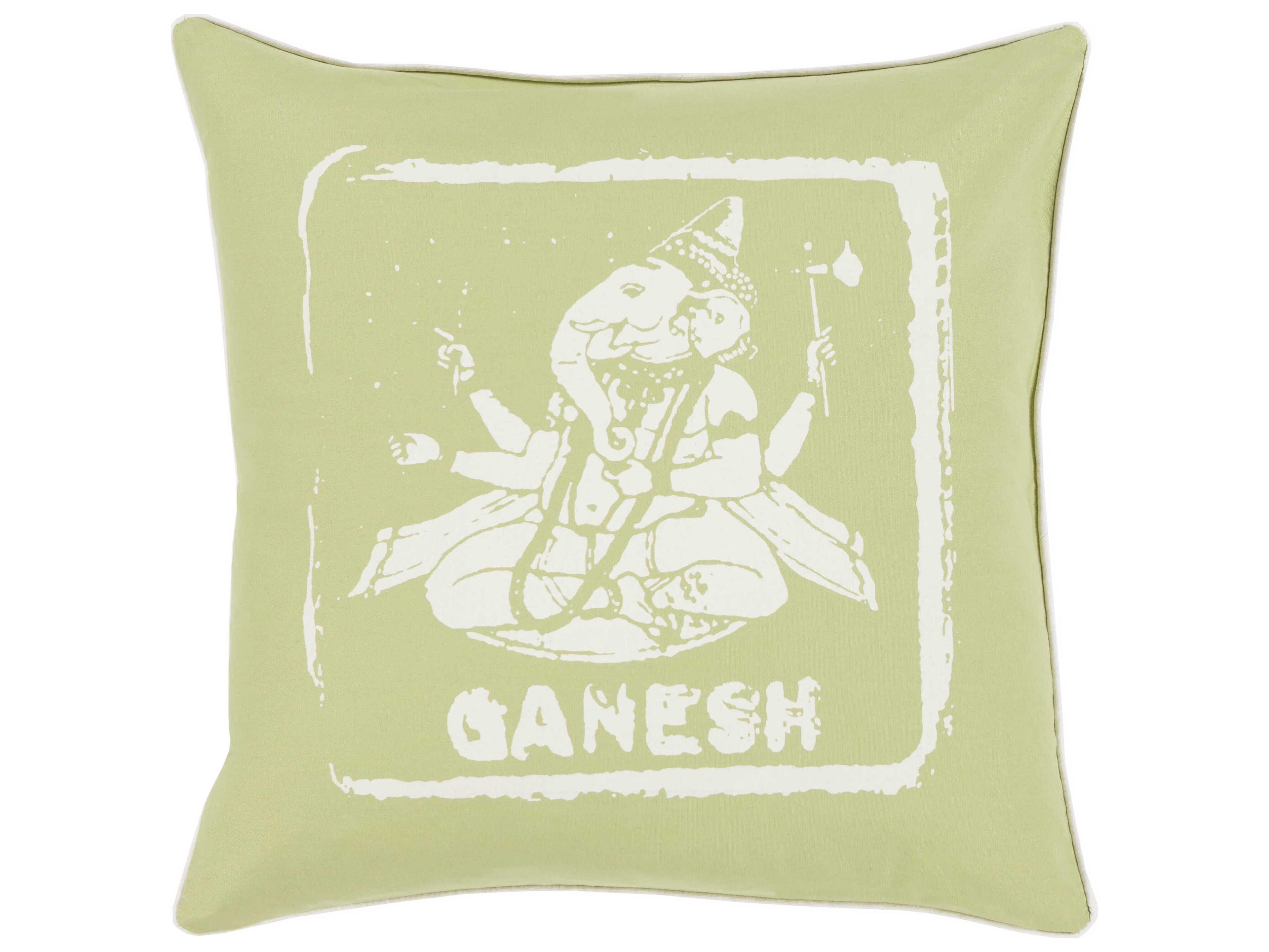 Surya Big Kid Blocks Light Olive Pillow