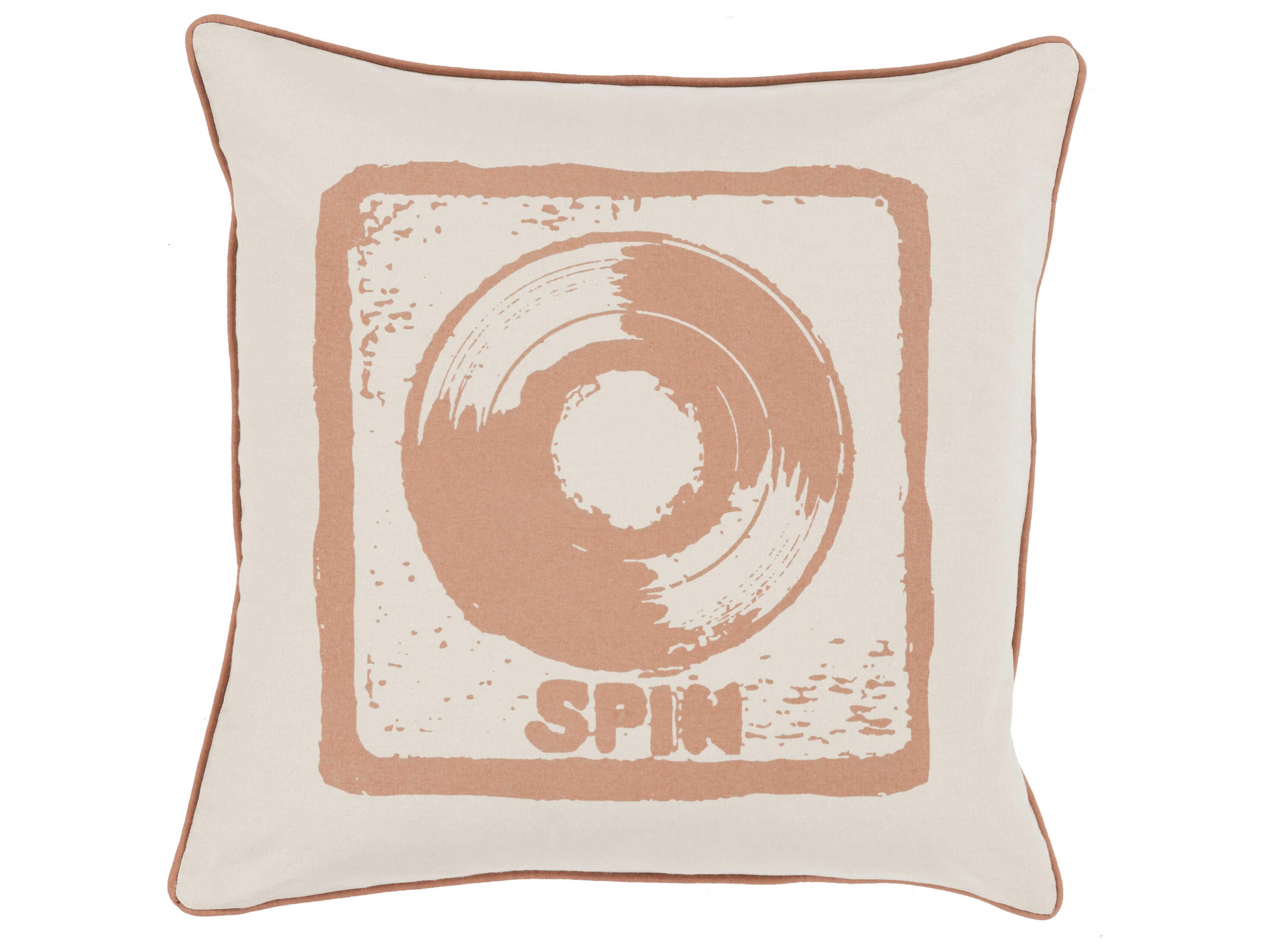 Surya Big Kid Blocks Brown Pillow