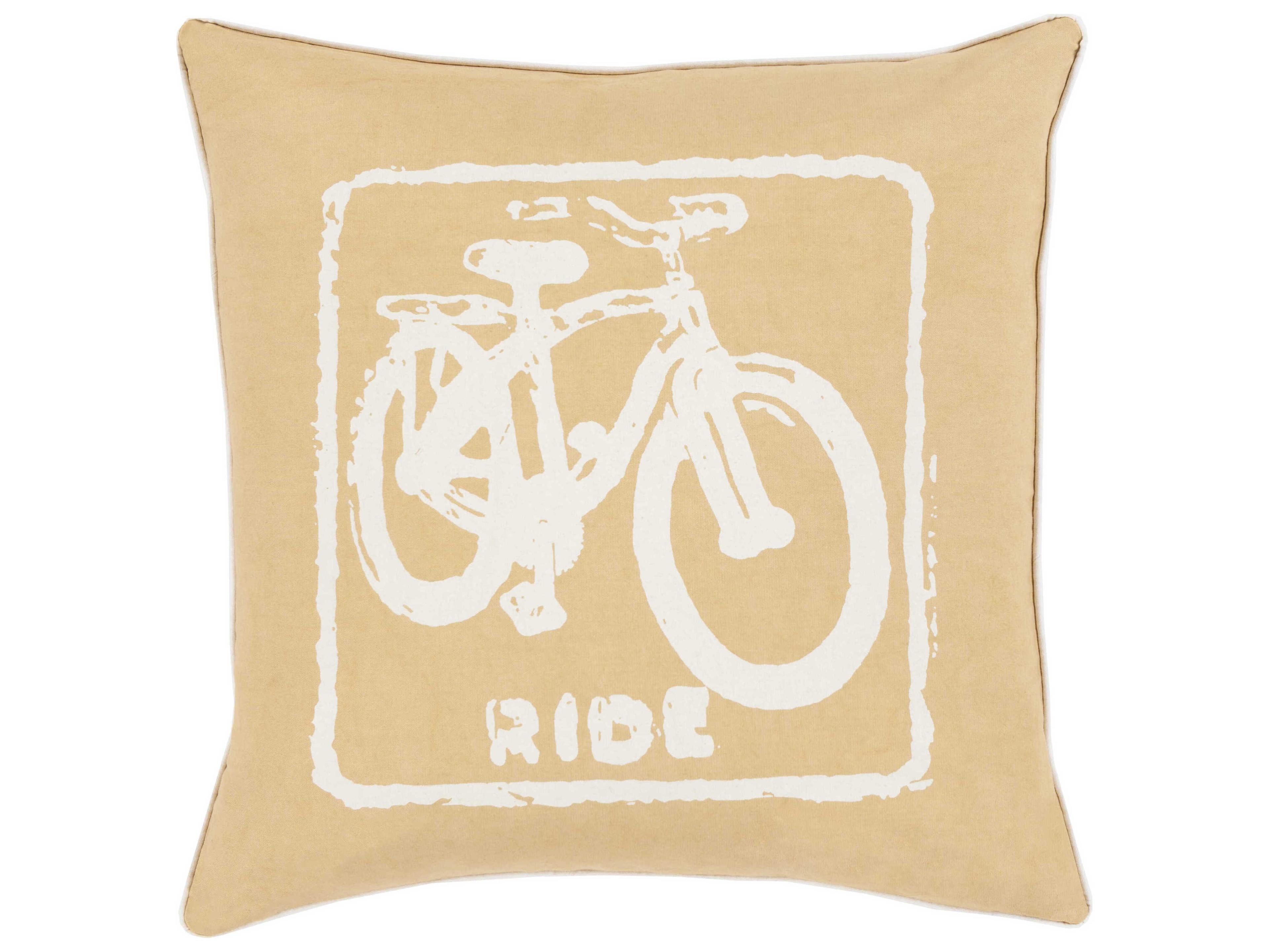 Surya Big Kid Blocks Mustard Pillow