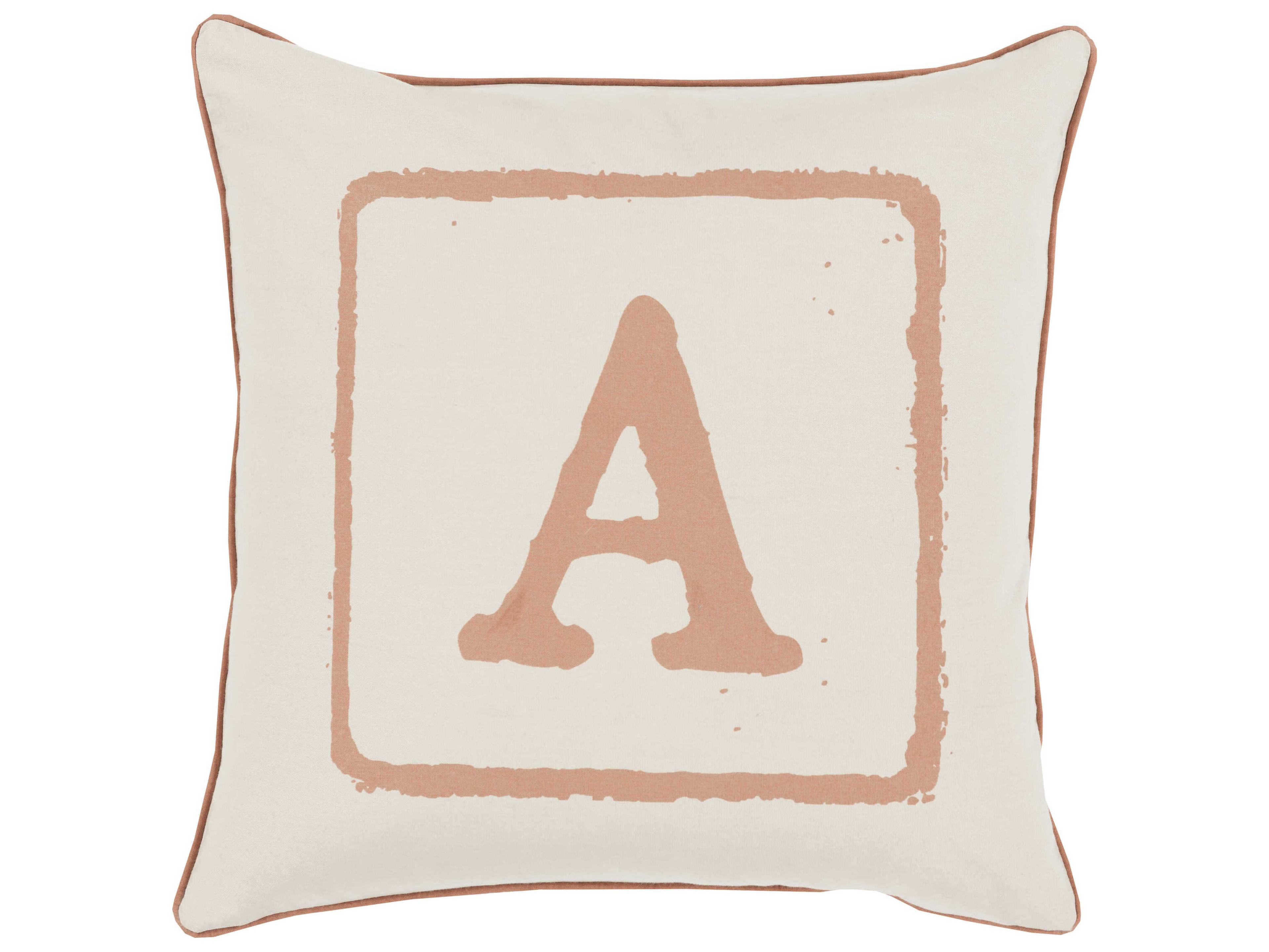 Surya Big Kid Blocks Beige Pillow