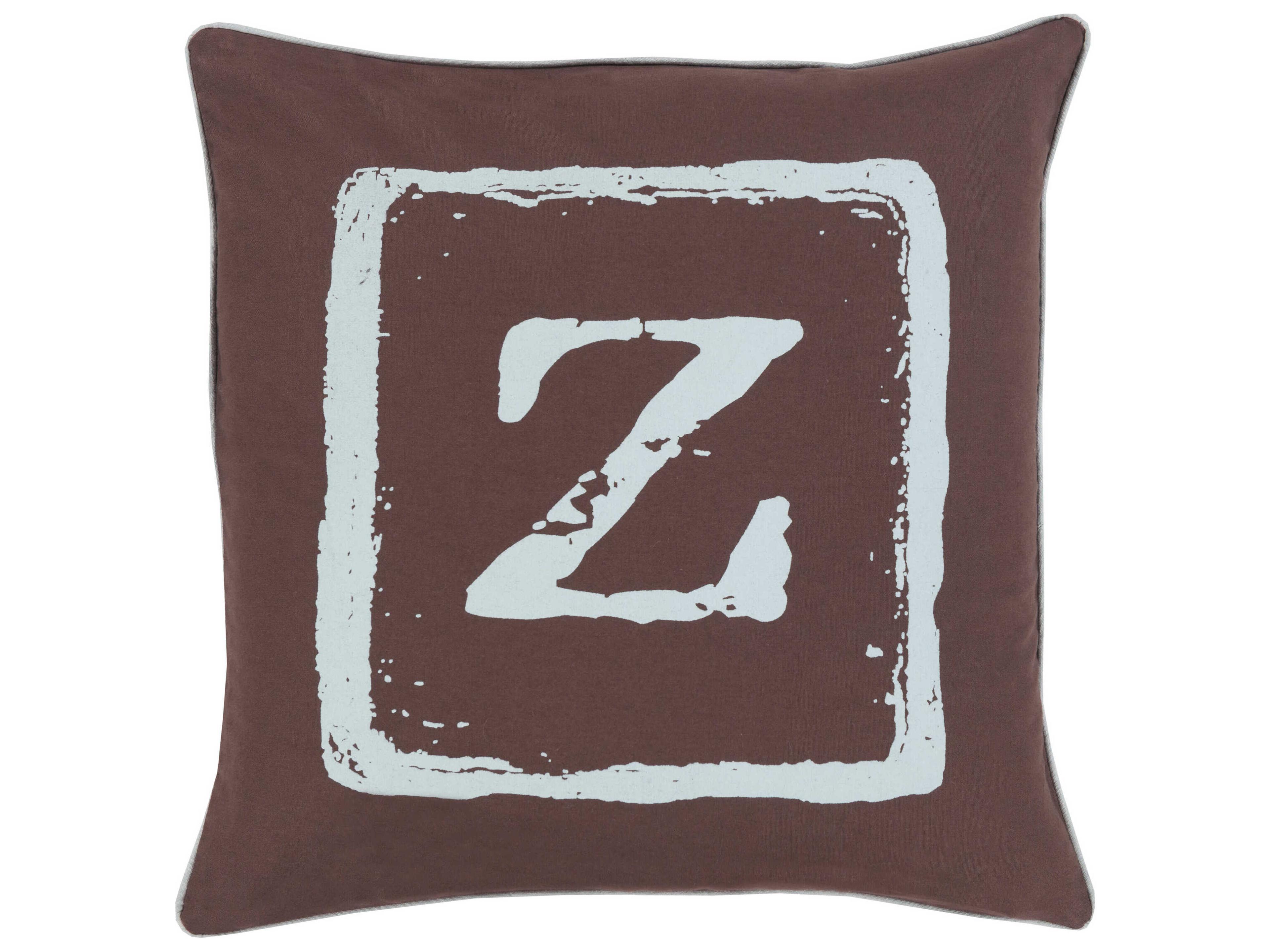 Surya Big Kid Blocks Ice Blue Pillow