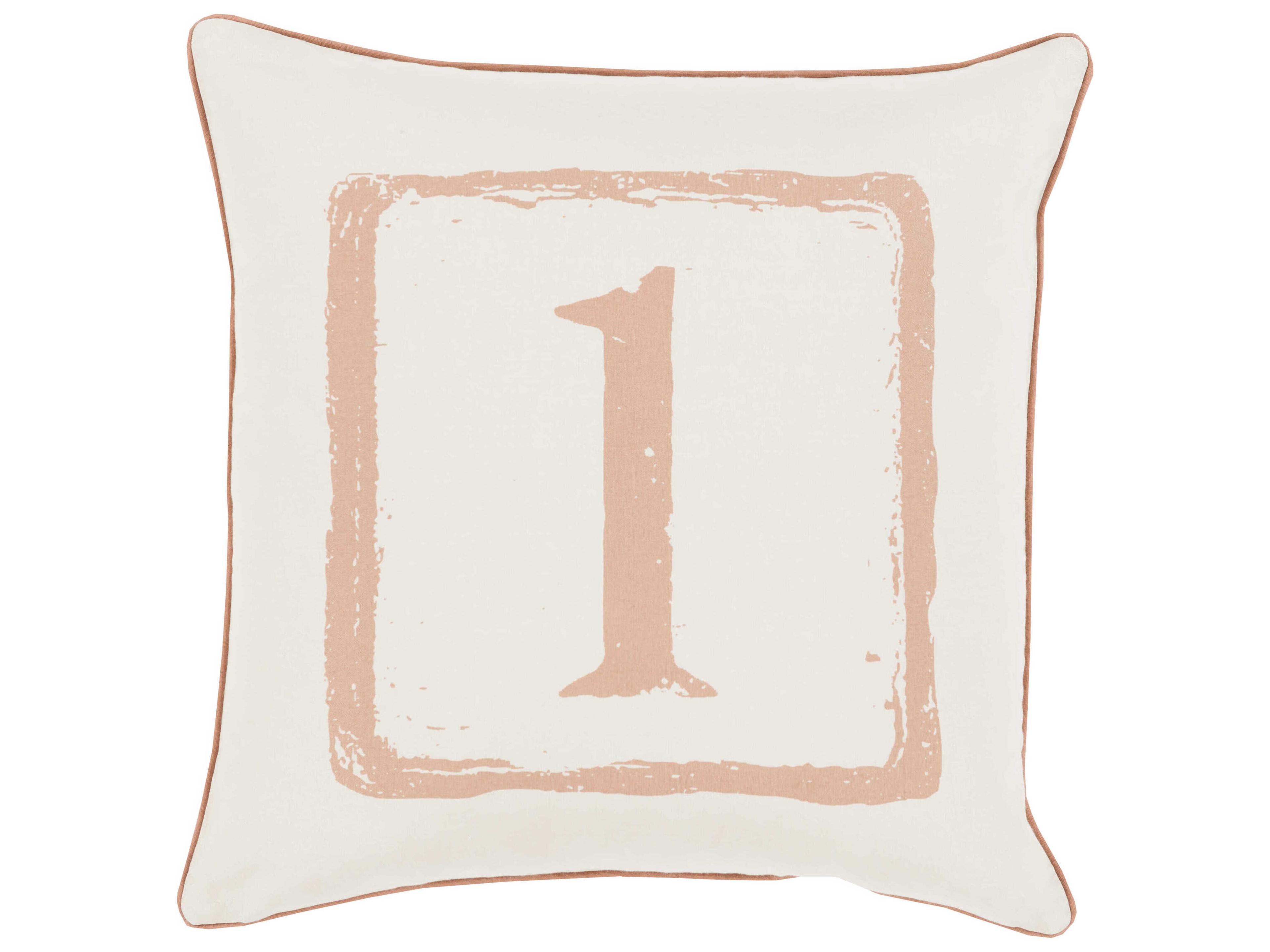 Surya Big Kid Blocks Beige Pillow
