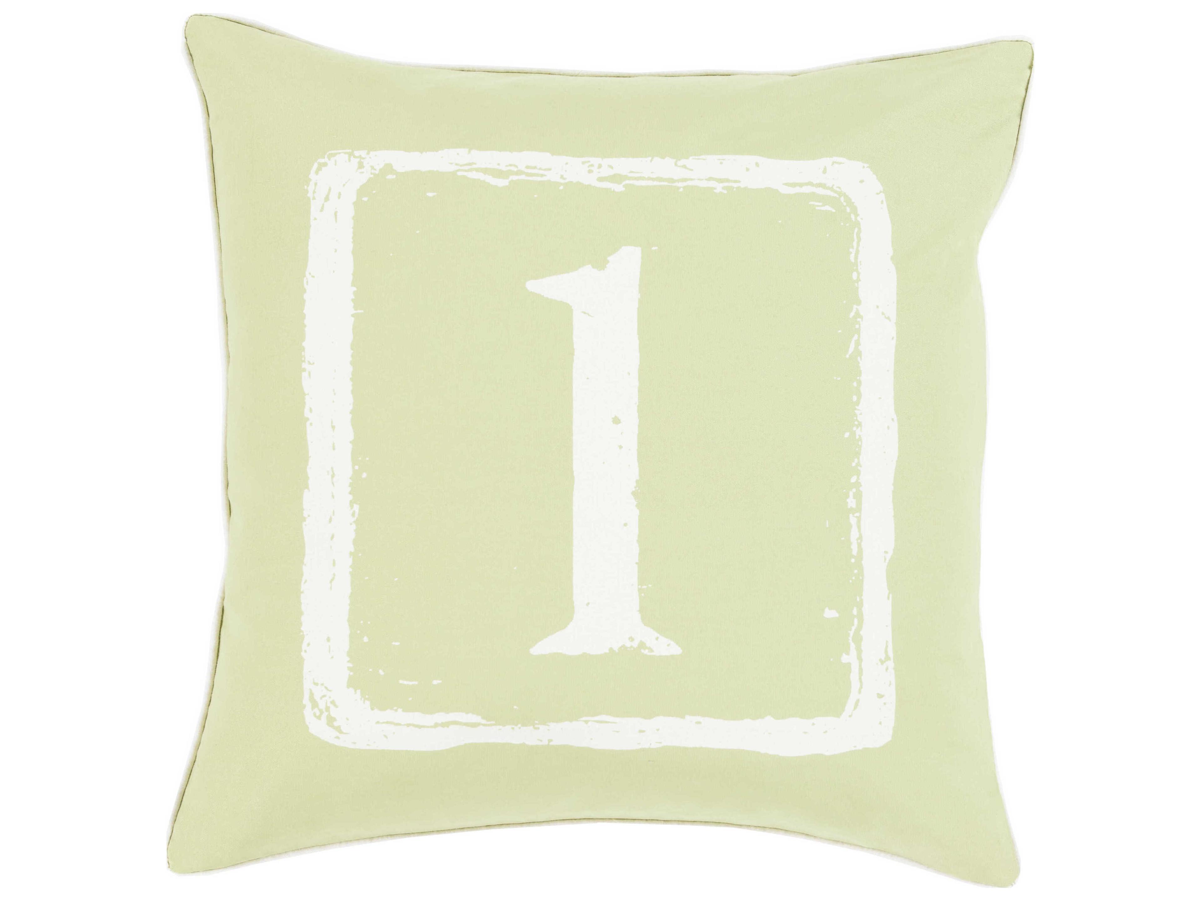 Surya Big Kid Blocks Light Olive Pillow