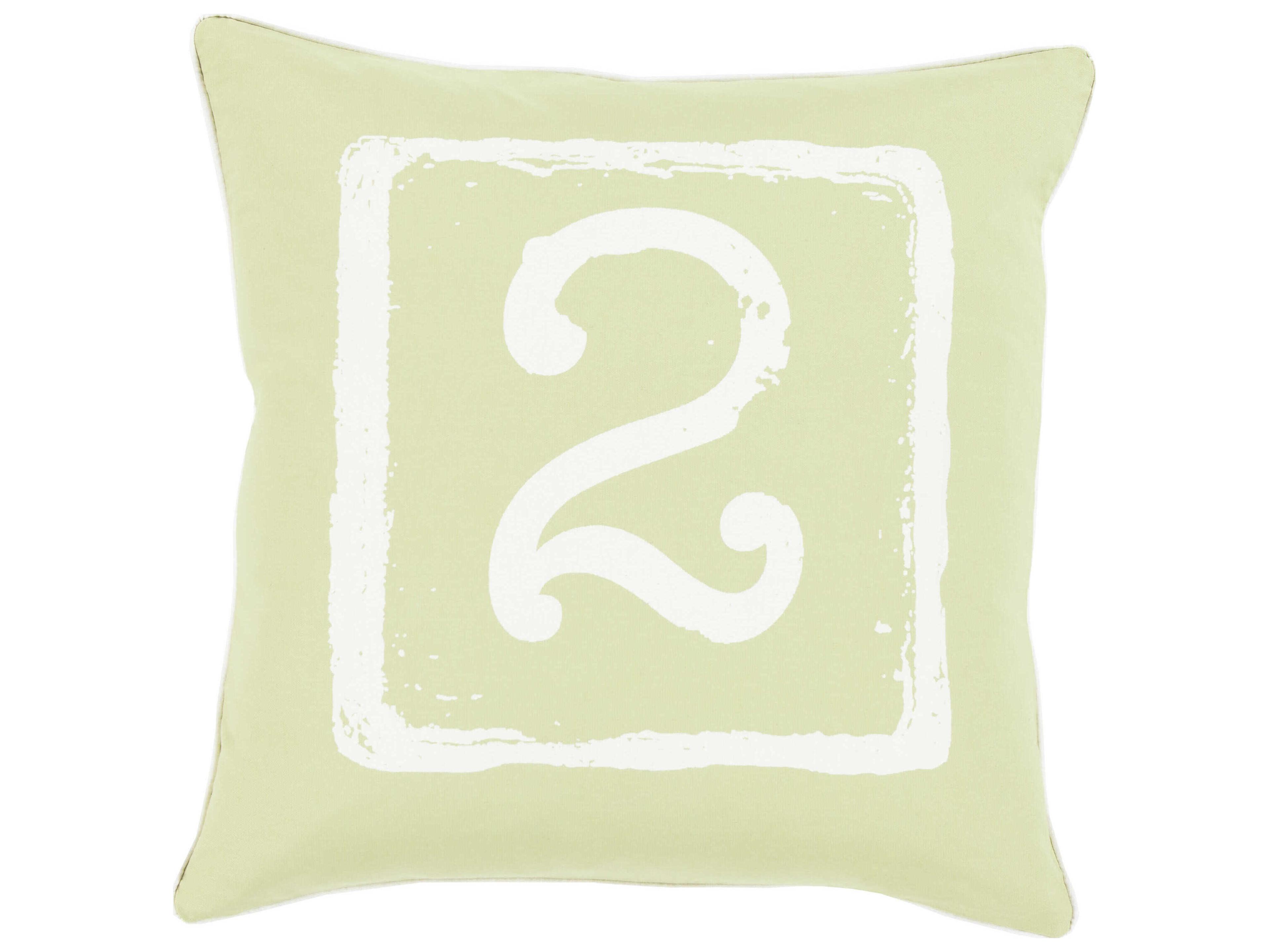 Surya Big Kid Blocks Light Olive Pillow