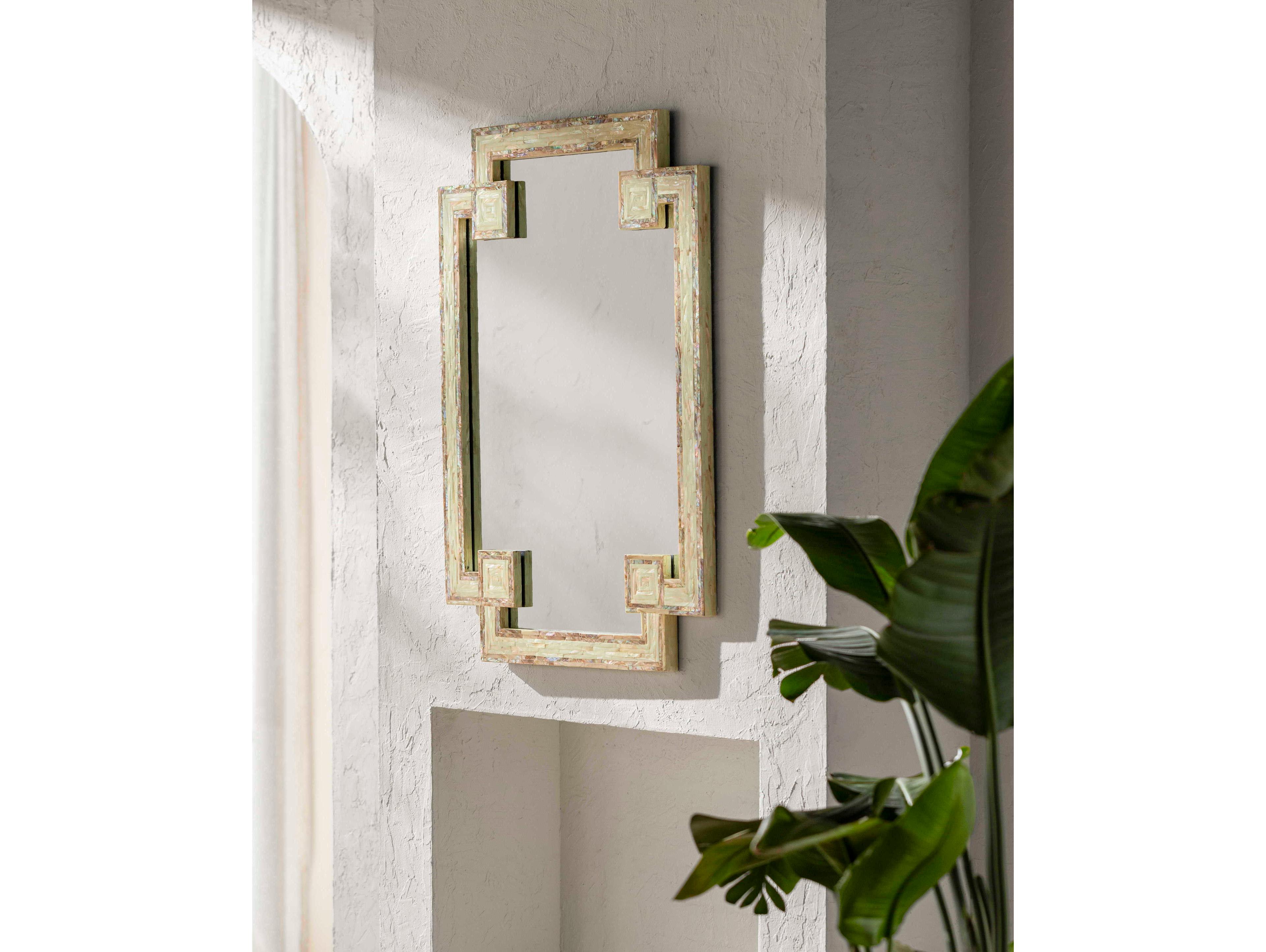 Surya Banks Ivory Wall Mirror