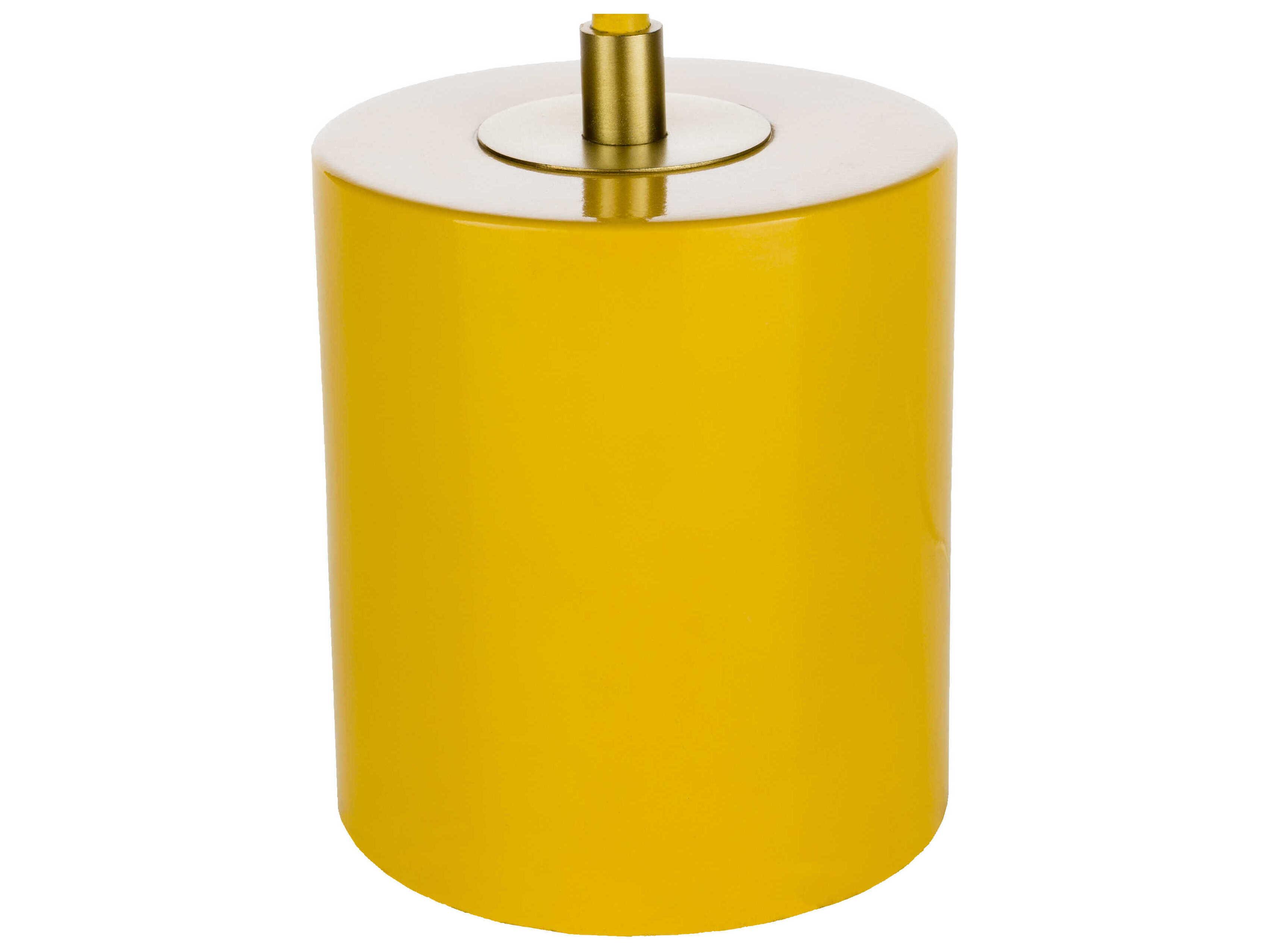 Surya Boomer Metallic Brass Yellow Metal Desk Lamp
