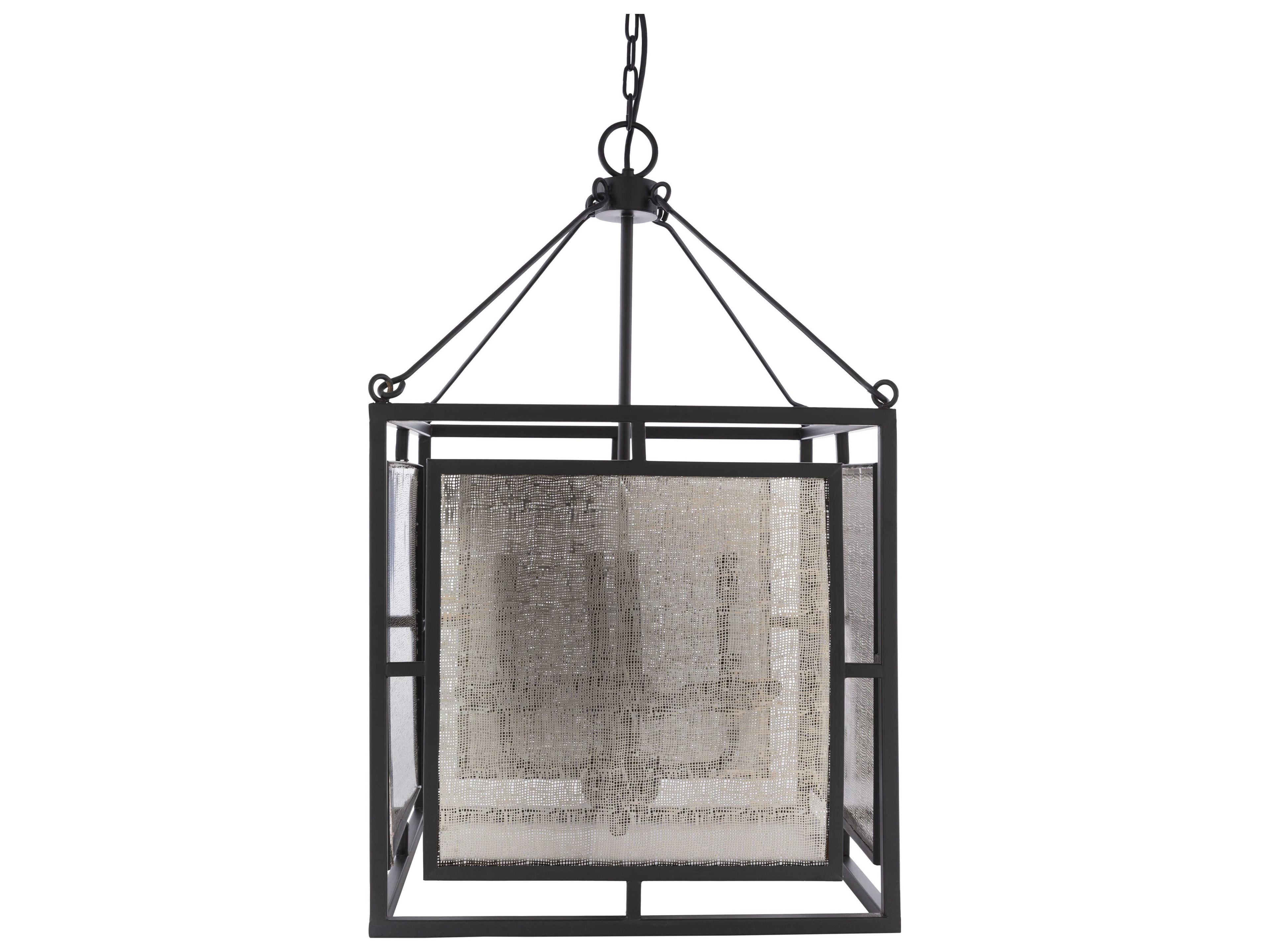 Surya Brynlee 4-Light Black Silver Pendant