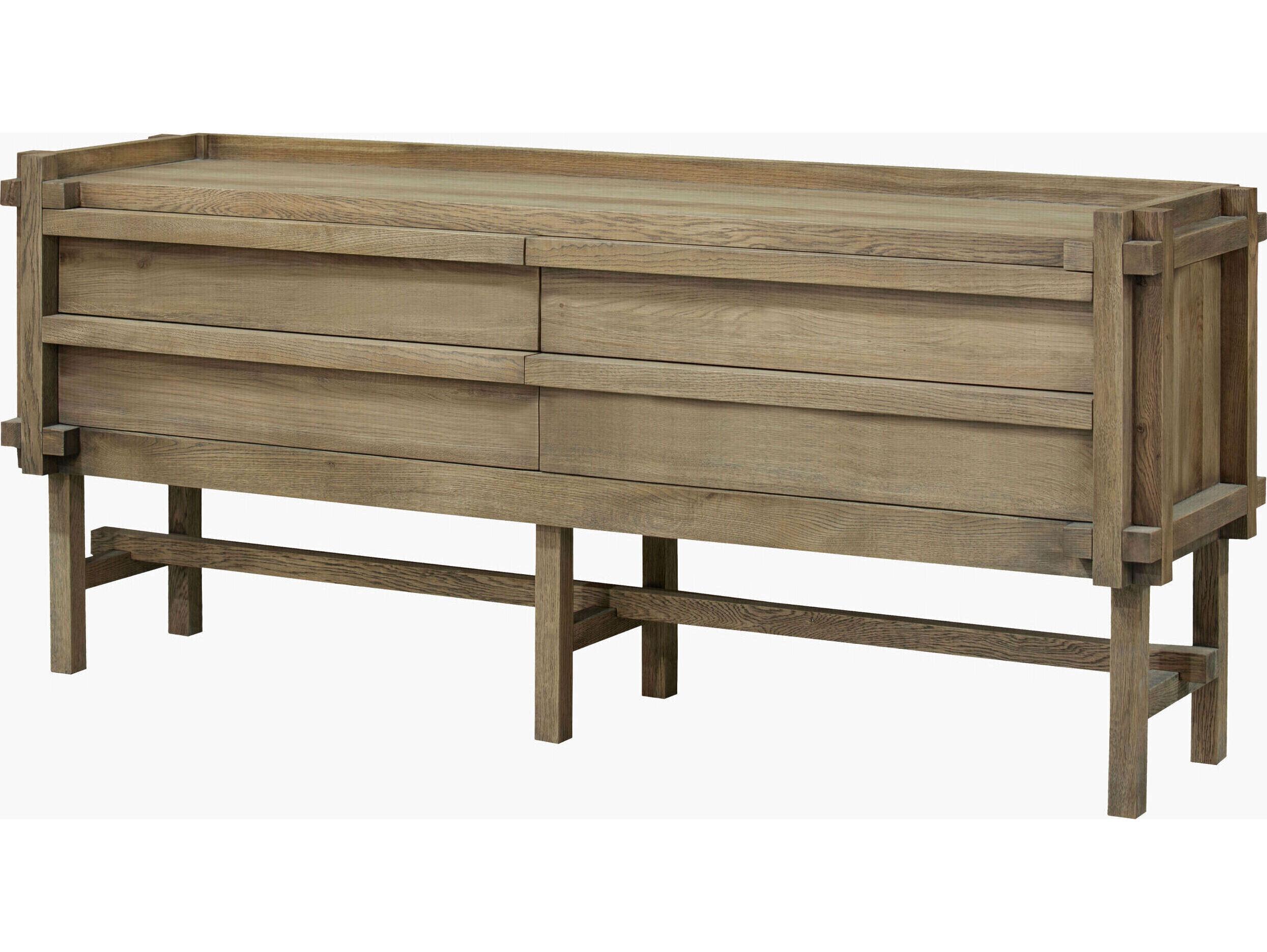 Surya Altos Rectangular Wood Brown Console Table