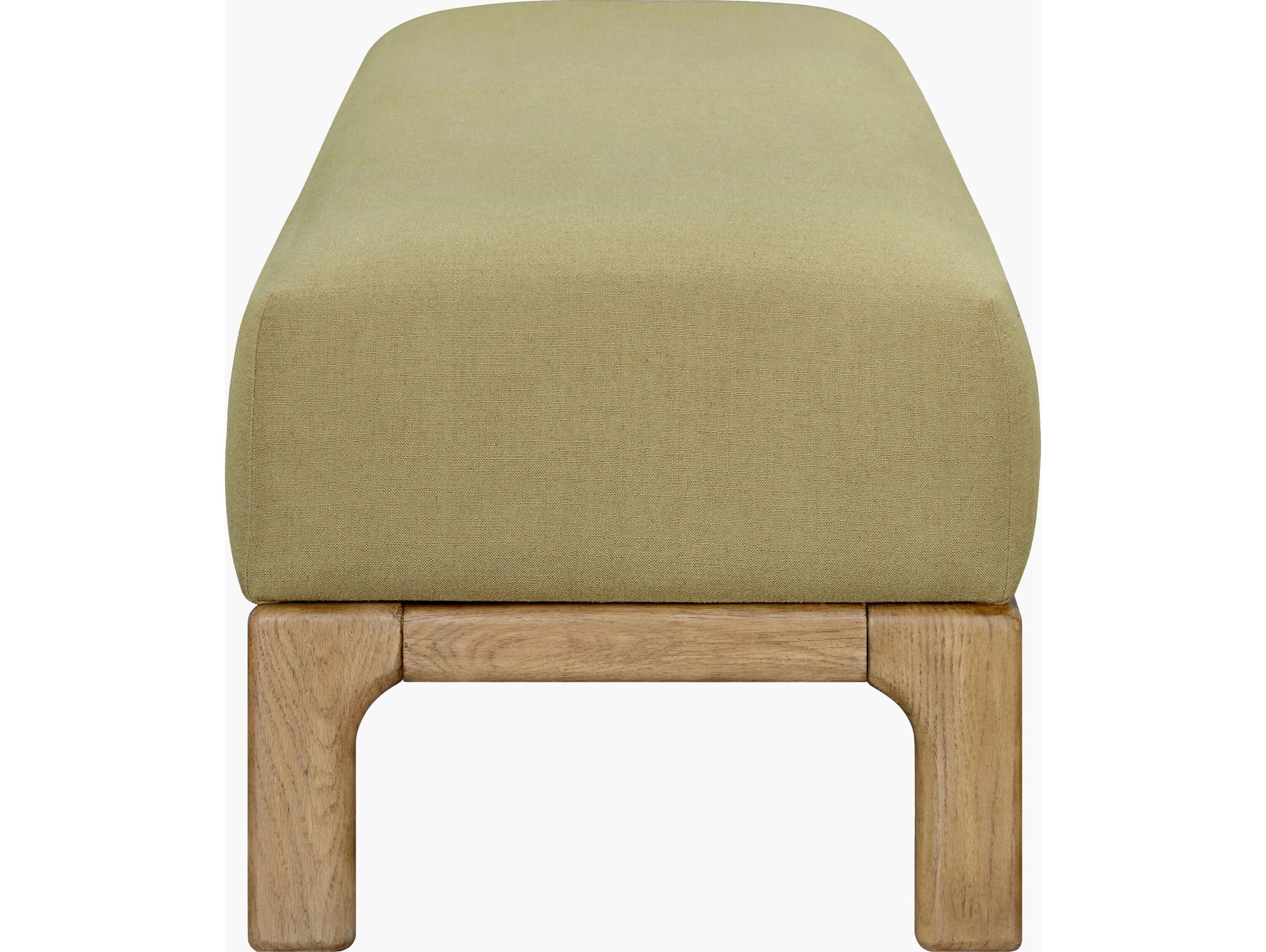 Surya Becki Owens Bradly Olive Green Upholstered Accent Bench
