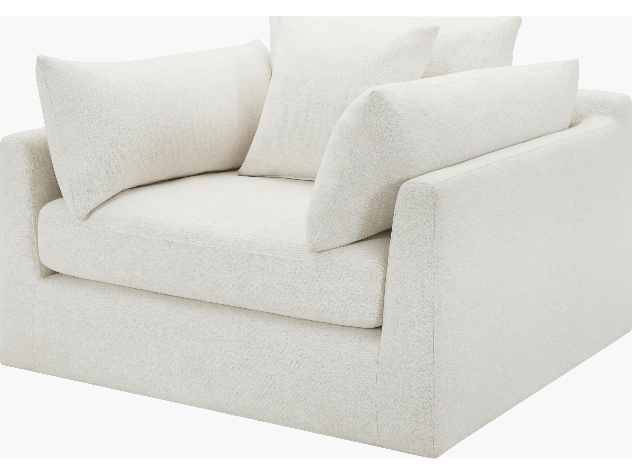 Surya Becki Owens Capitola White Accent Chair