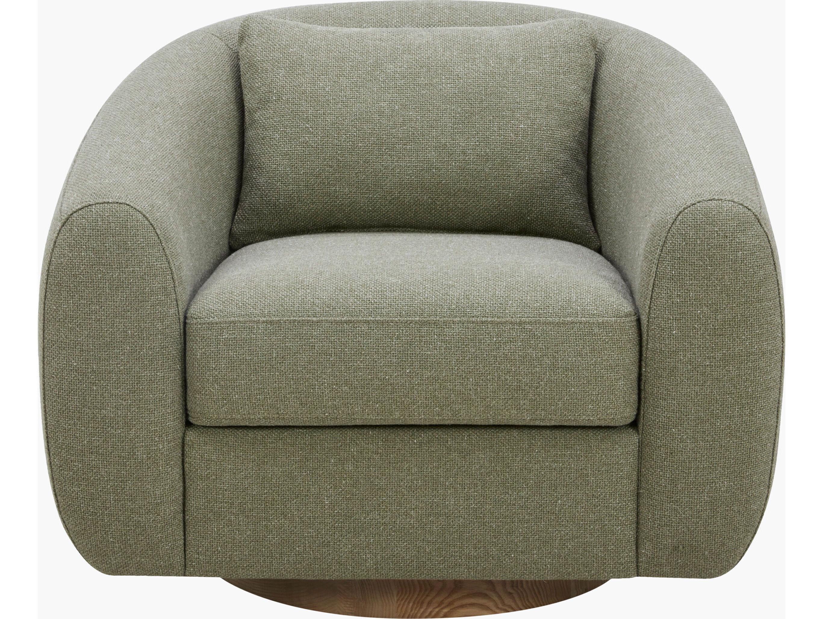 Surya Becki Owens Loma Swivel Green Accent Chair