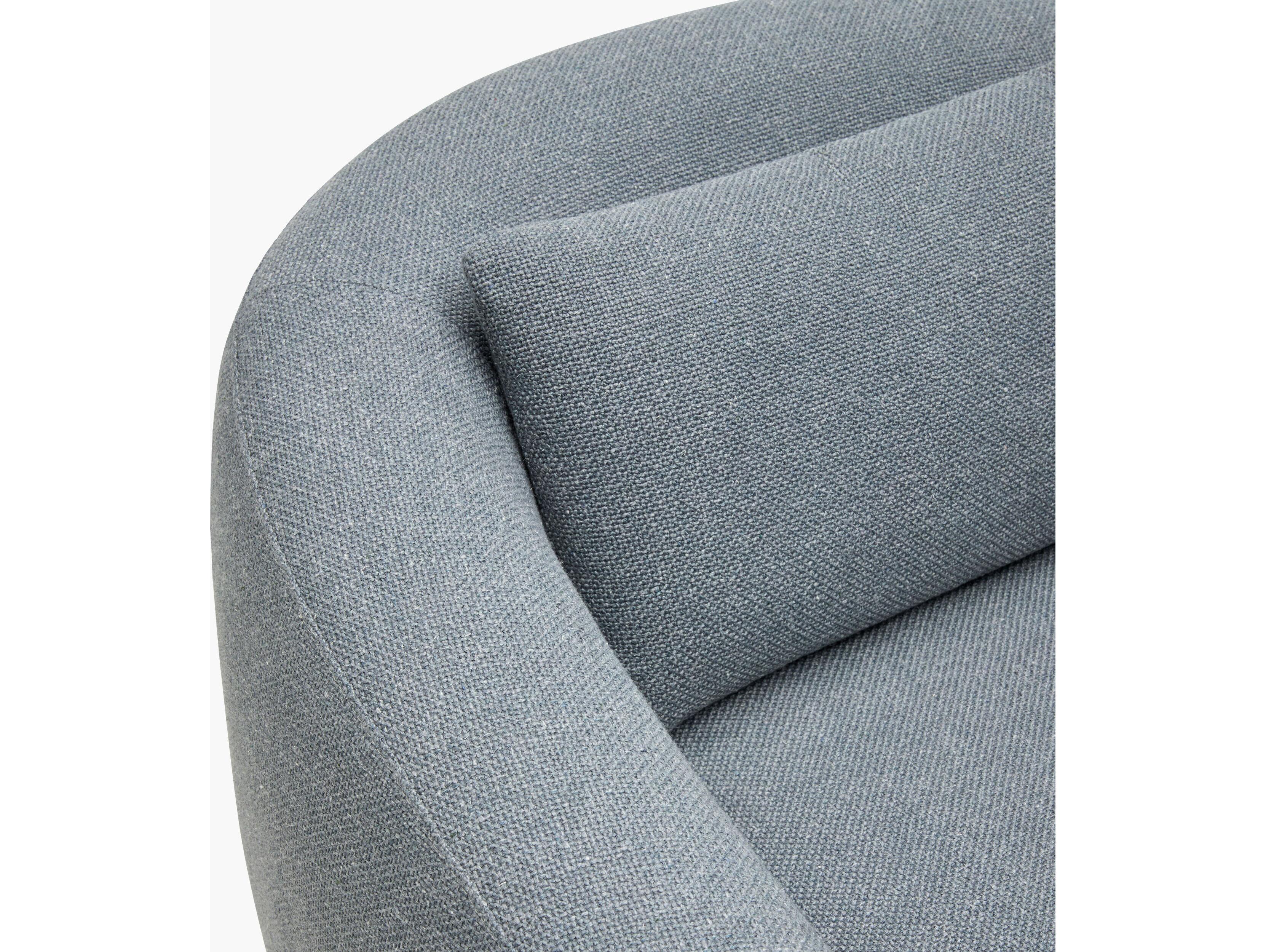 Surya Becki Owens Loma Swivel Blue Accent Chair