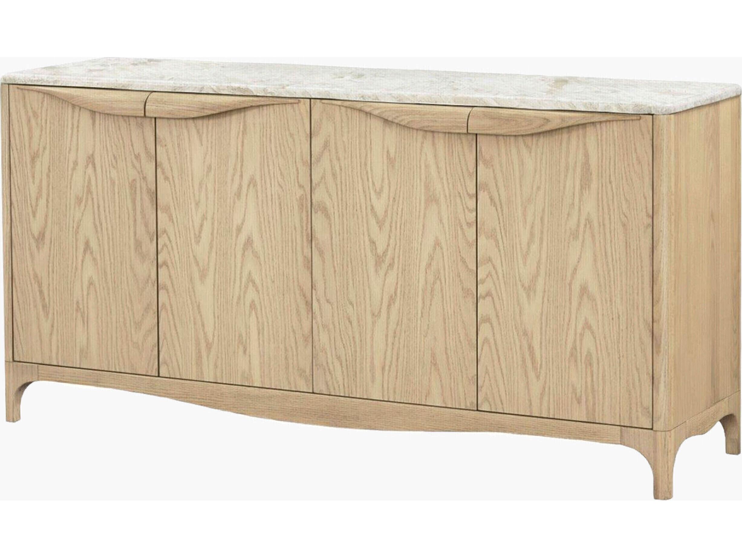 Surya Becki Owens Mollie 64" Oak Wood Natural Sideboard