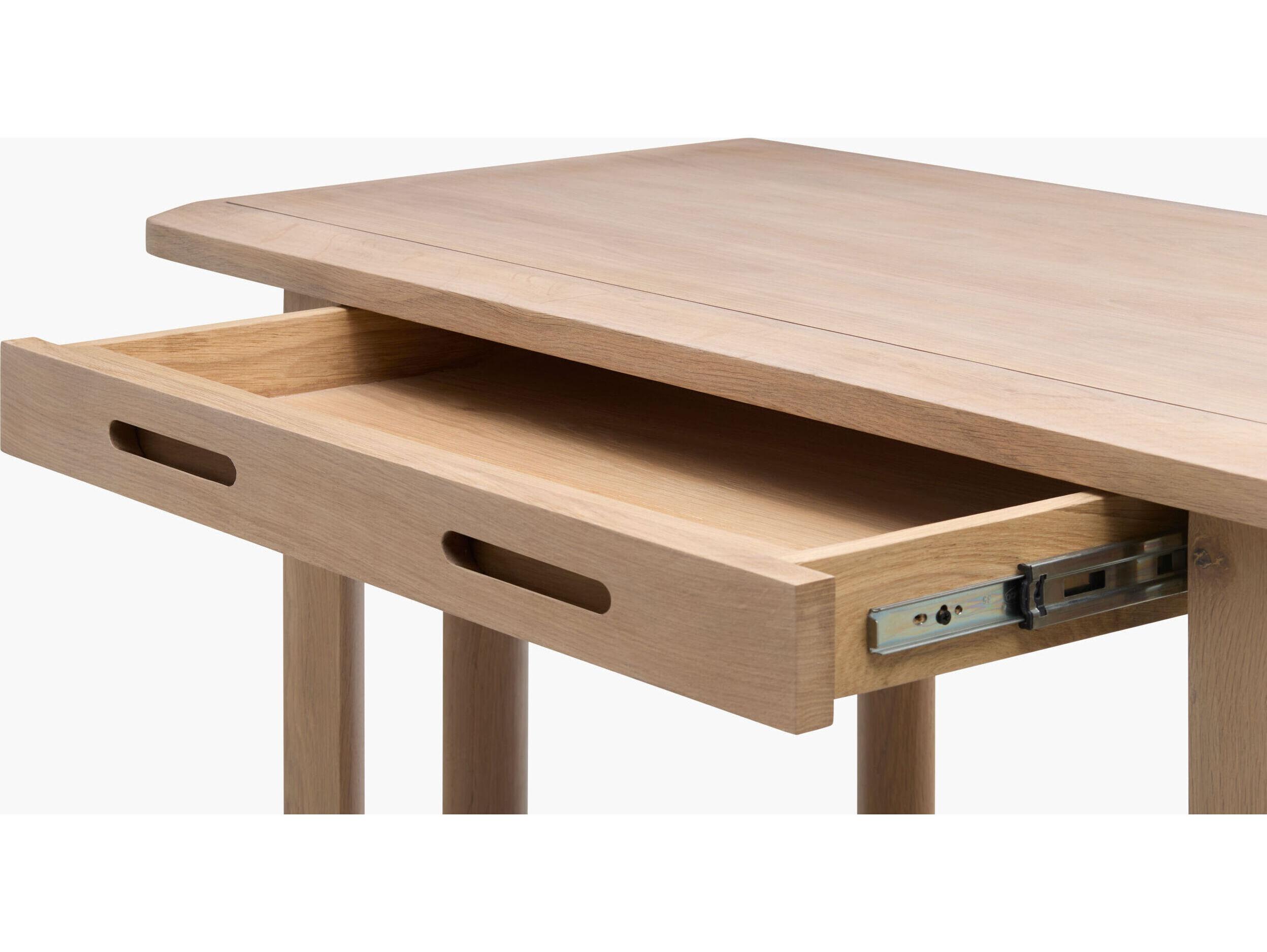 Surya Solano Rectangular Wood Beige Console Table