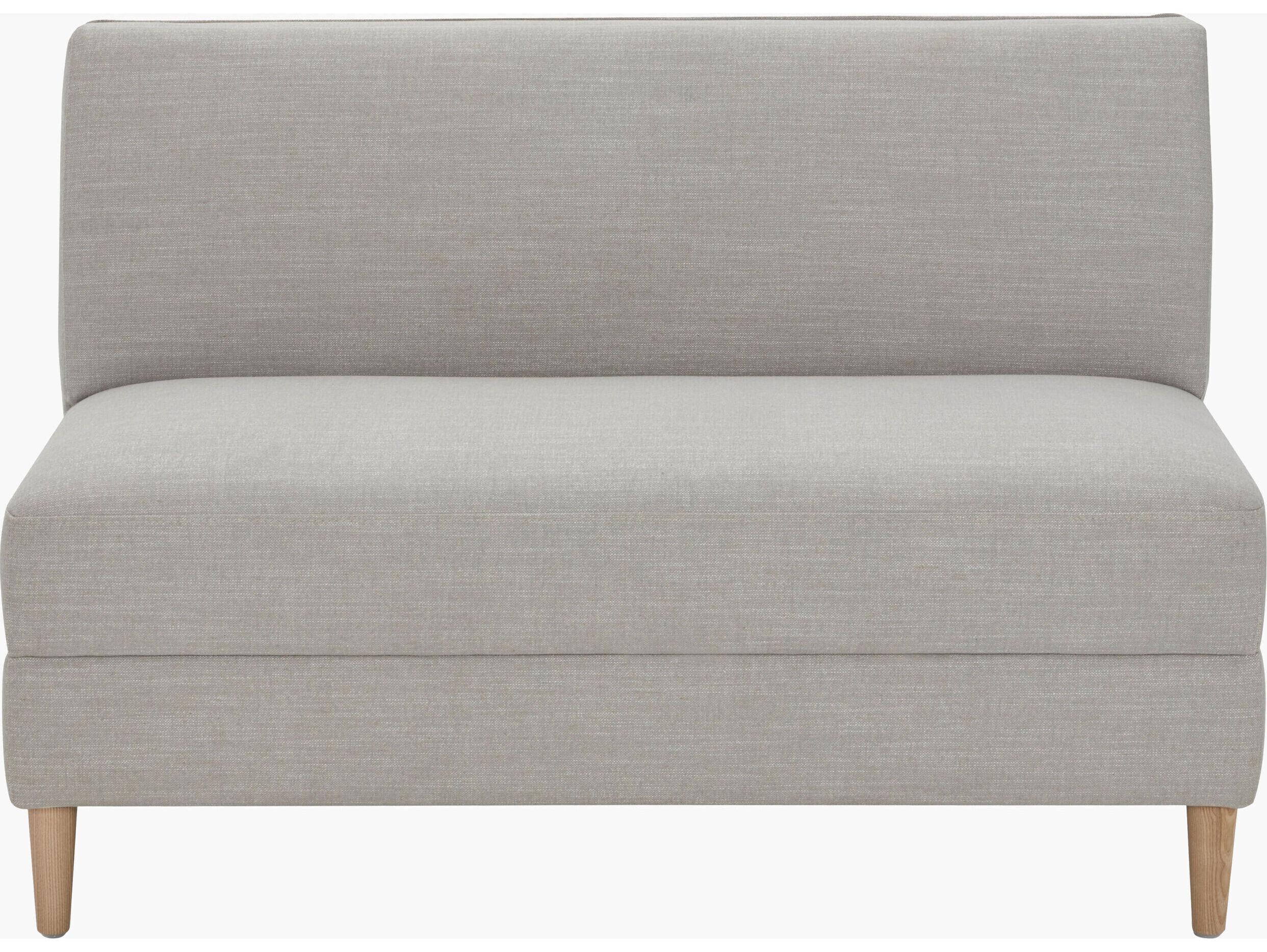 Surya Becki Owens Stinson Light Gray Upholstered Accent Bench