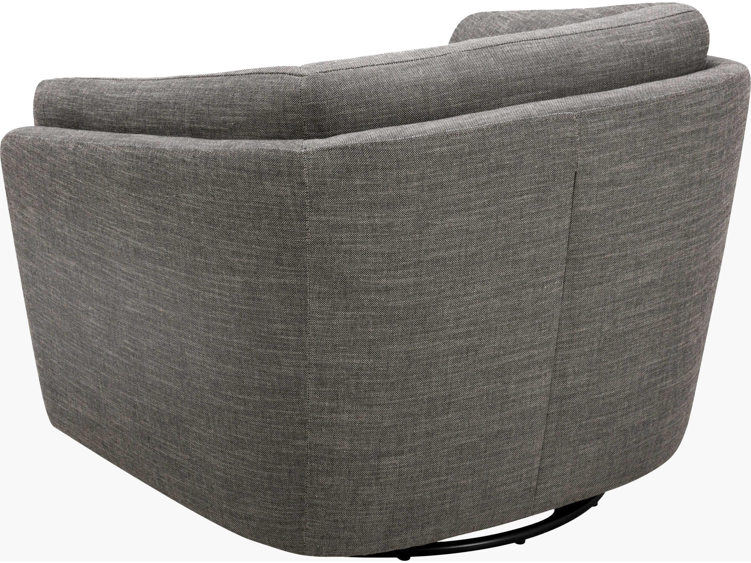 Surya Torrey Swivel Gray Accent Chair