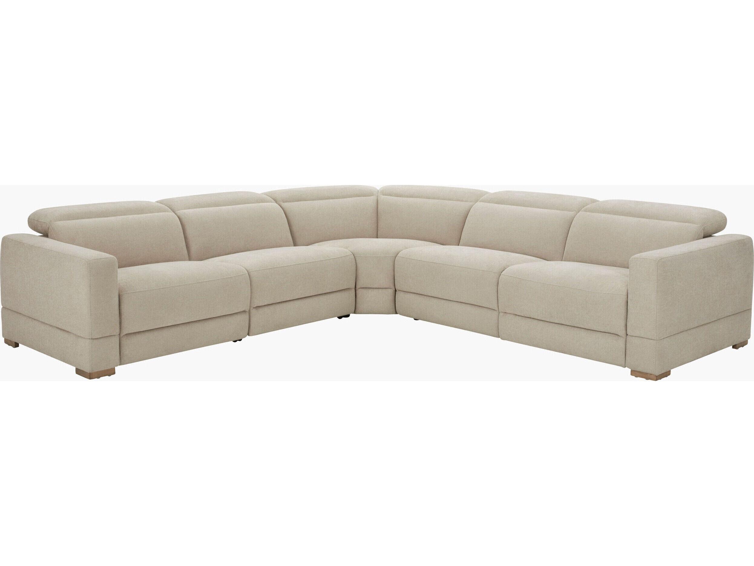 Surya Lloyd White Upholstered Sectional Sofa
