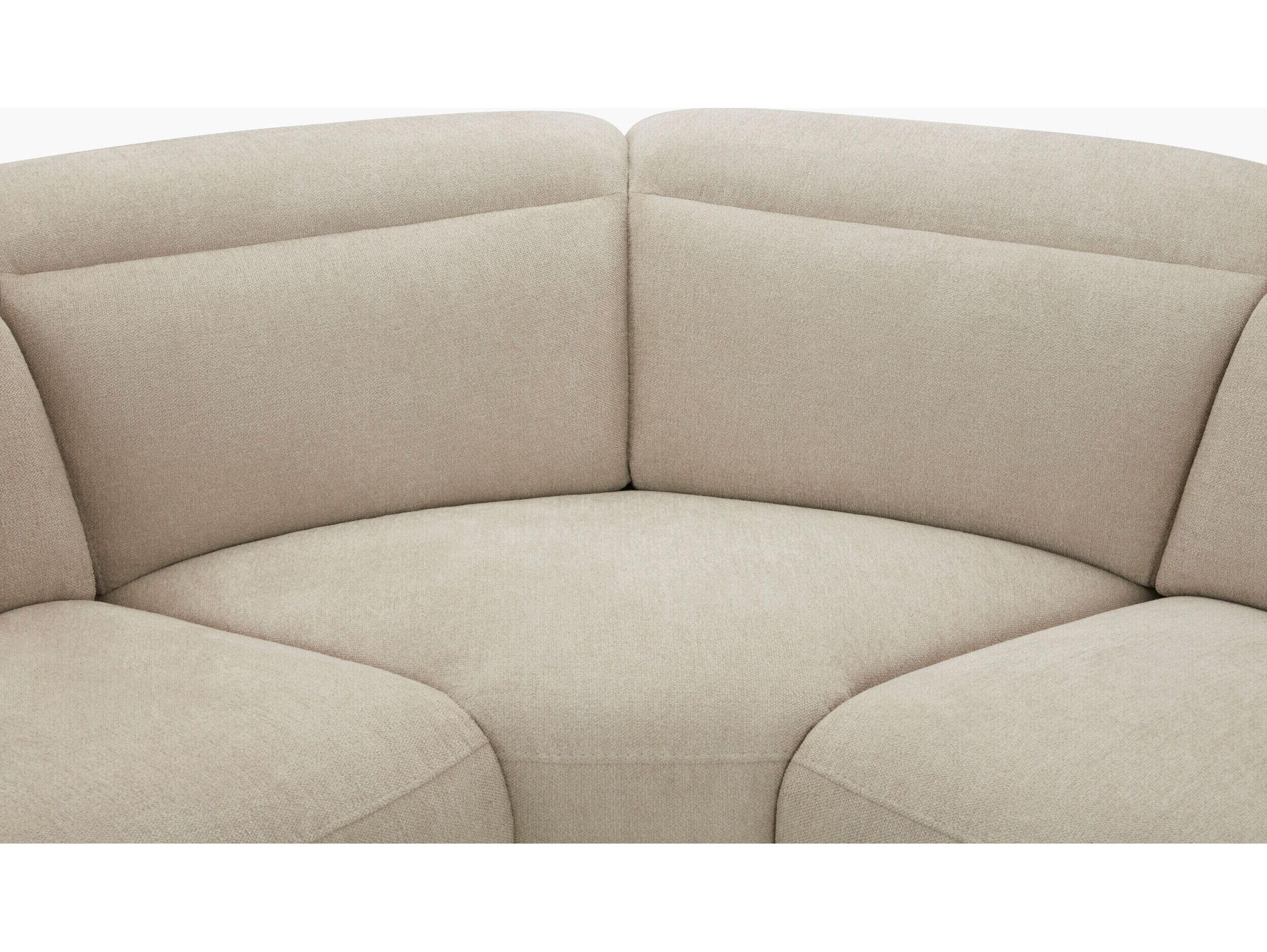 Surya Lloyd White Upholstered Sectional Sofa