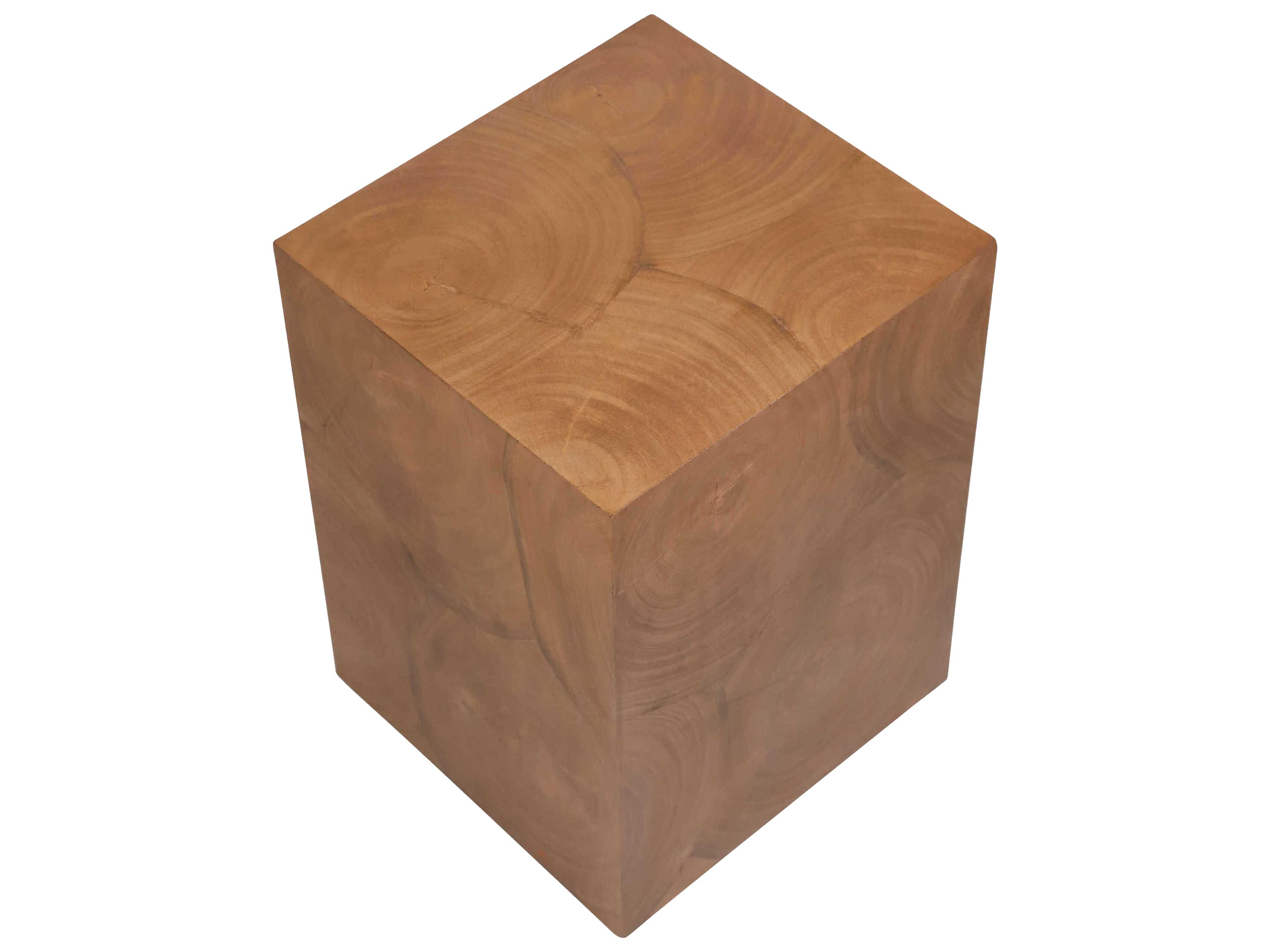 Surya Brax Square Wood Brown End Table