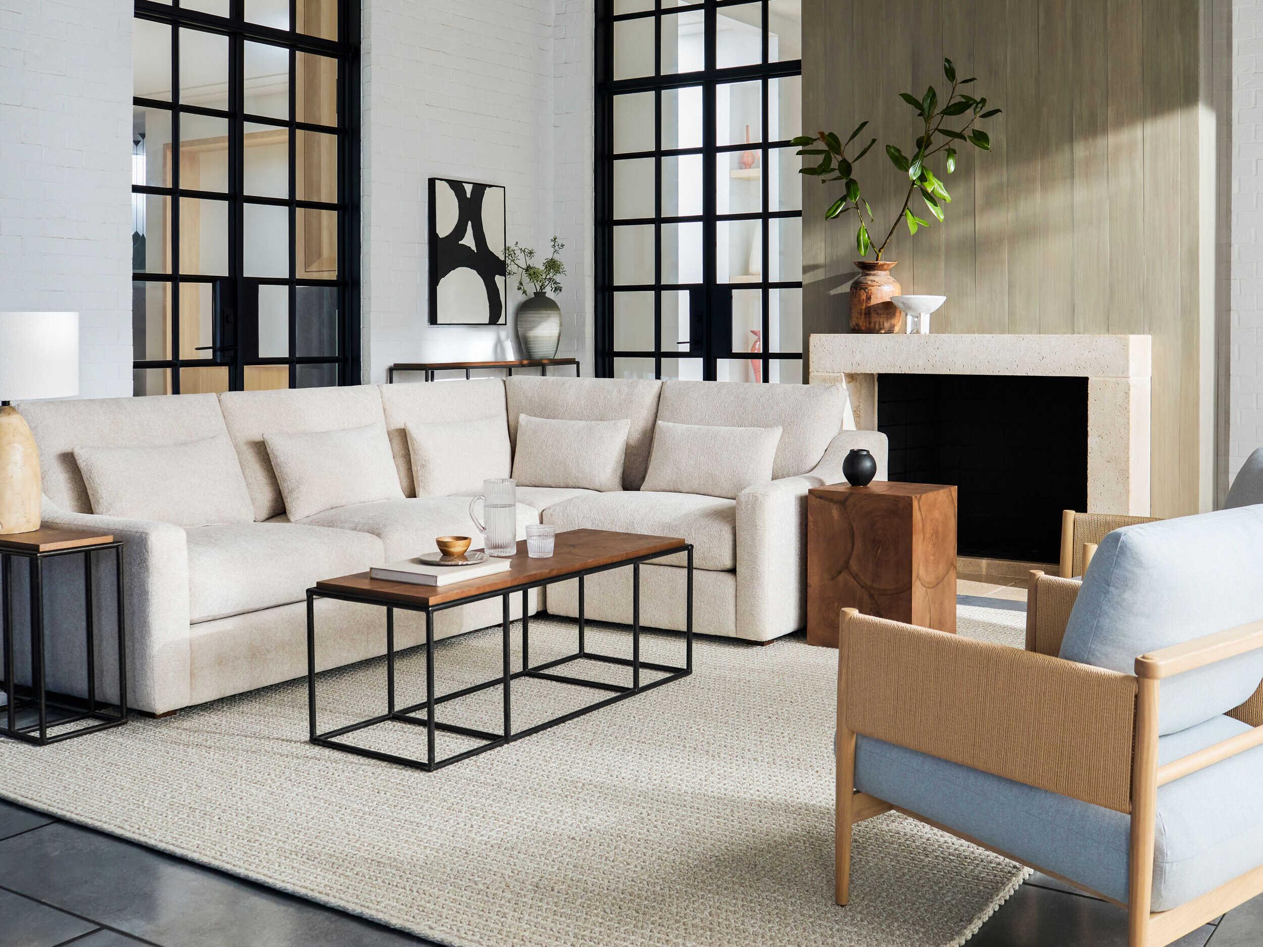 Surya Brax Square Wood Brown End Table