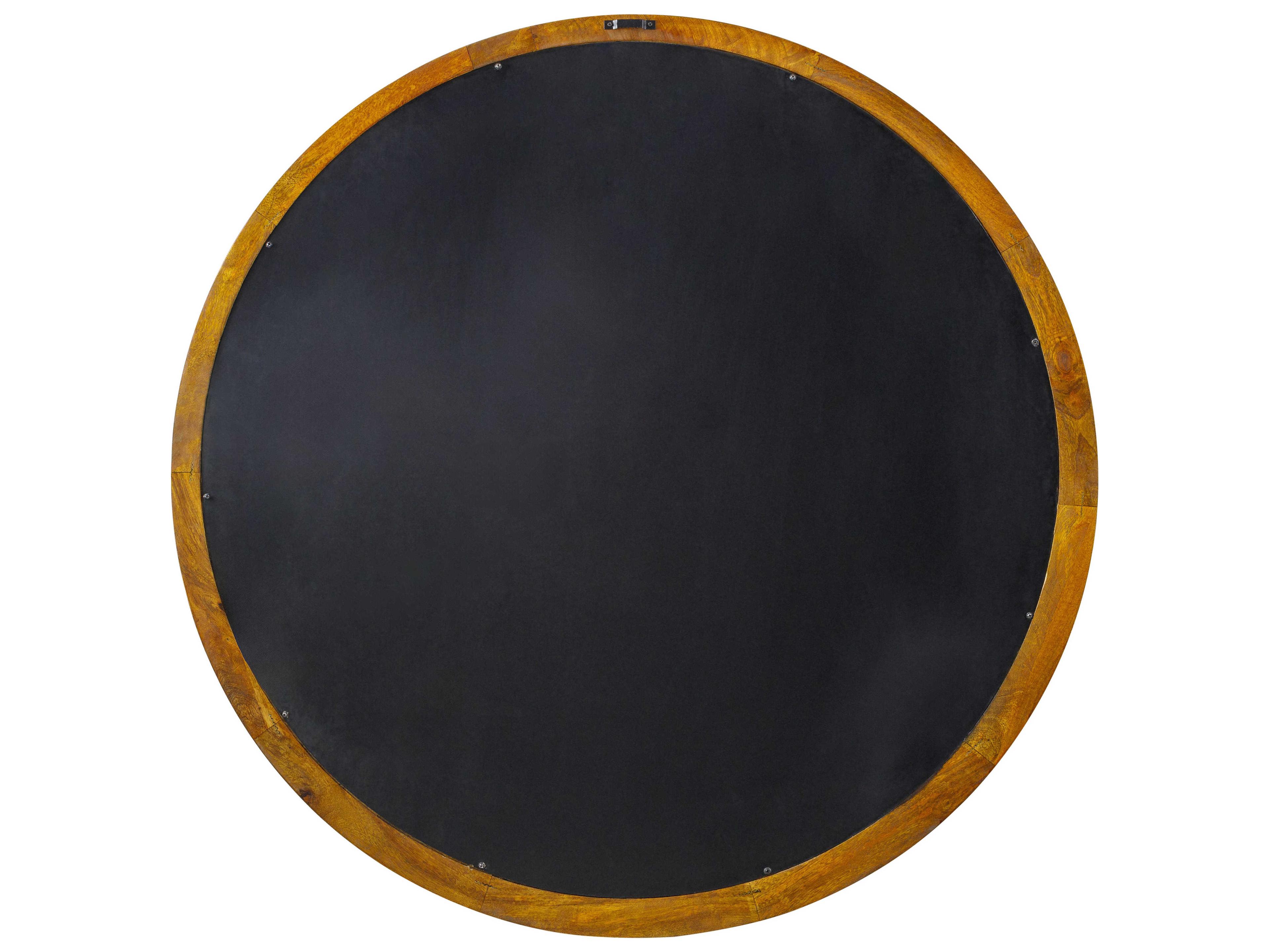 Surya Brisbane Brown Round Wall Mirror