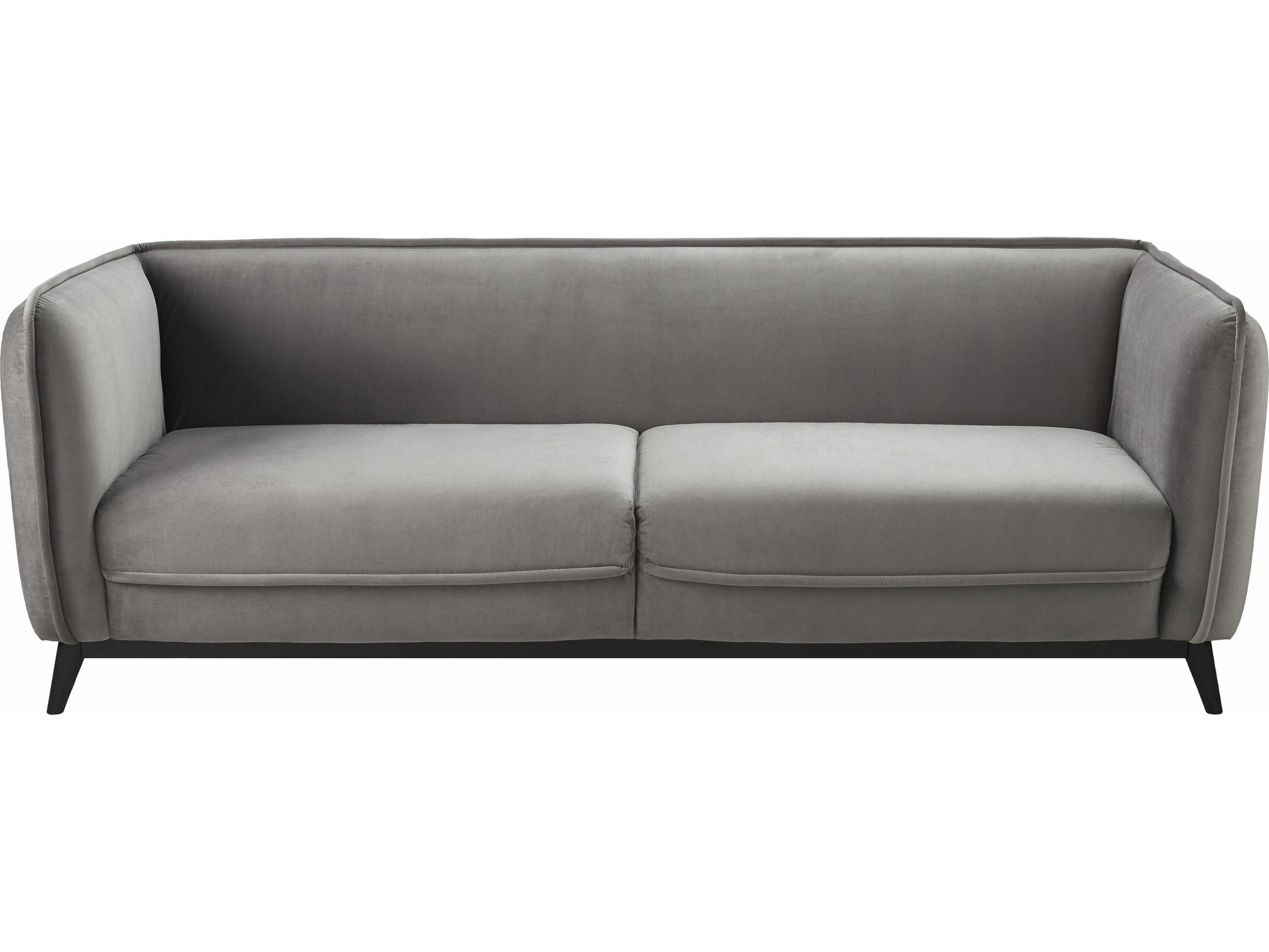 Surya Bruce Gray Black Upholstered Sofa
