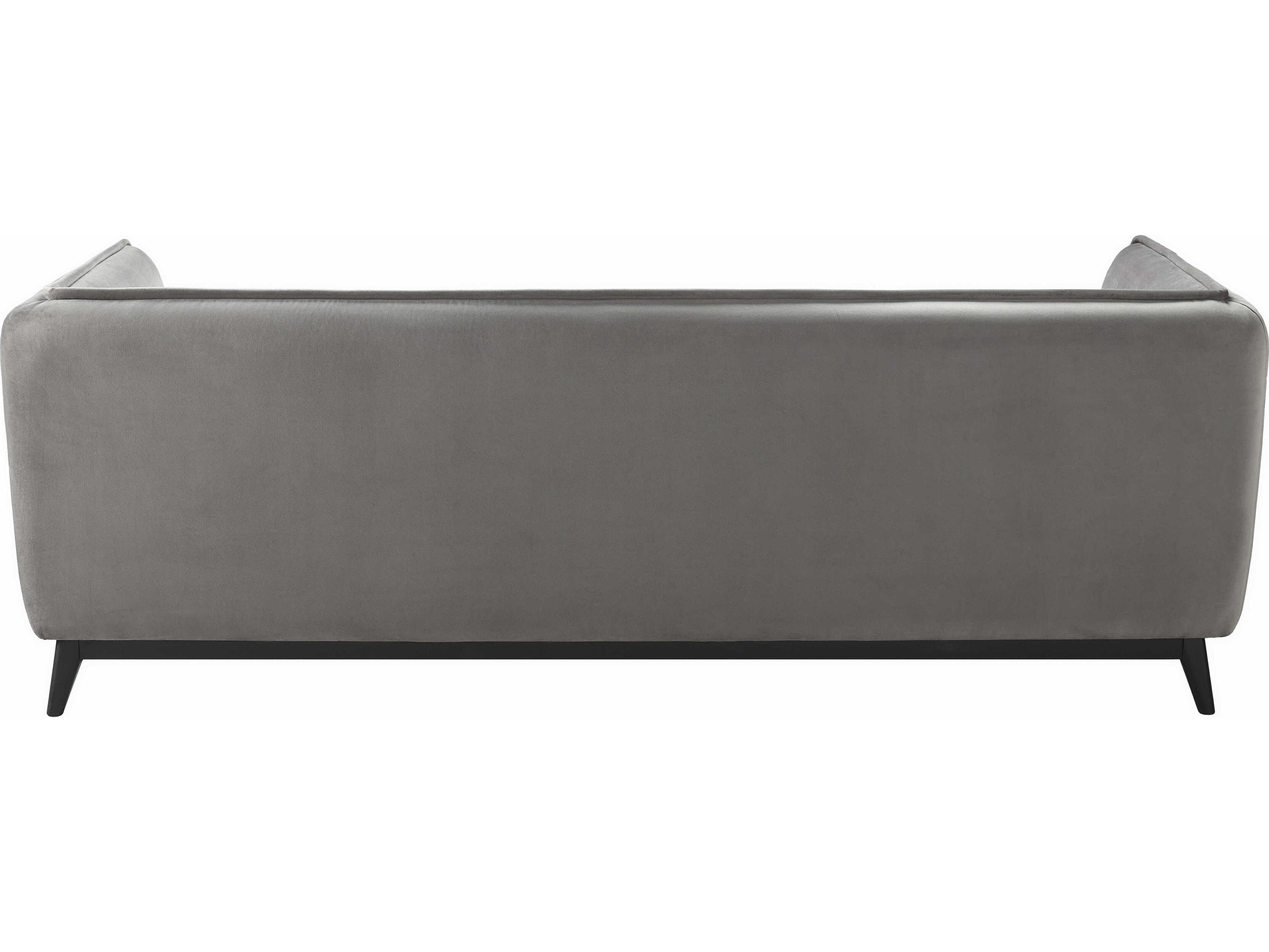 Surya Bruce Gray Black Upholstered Sofa
