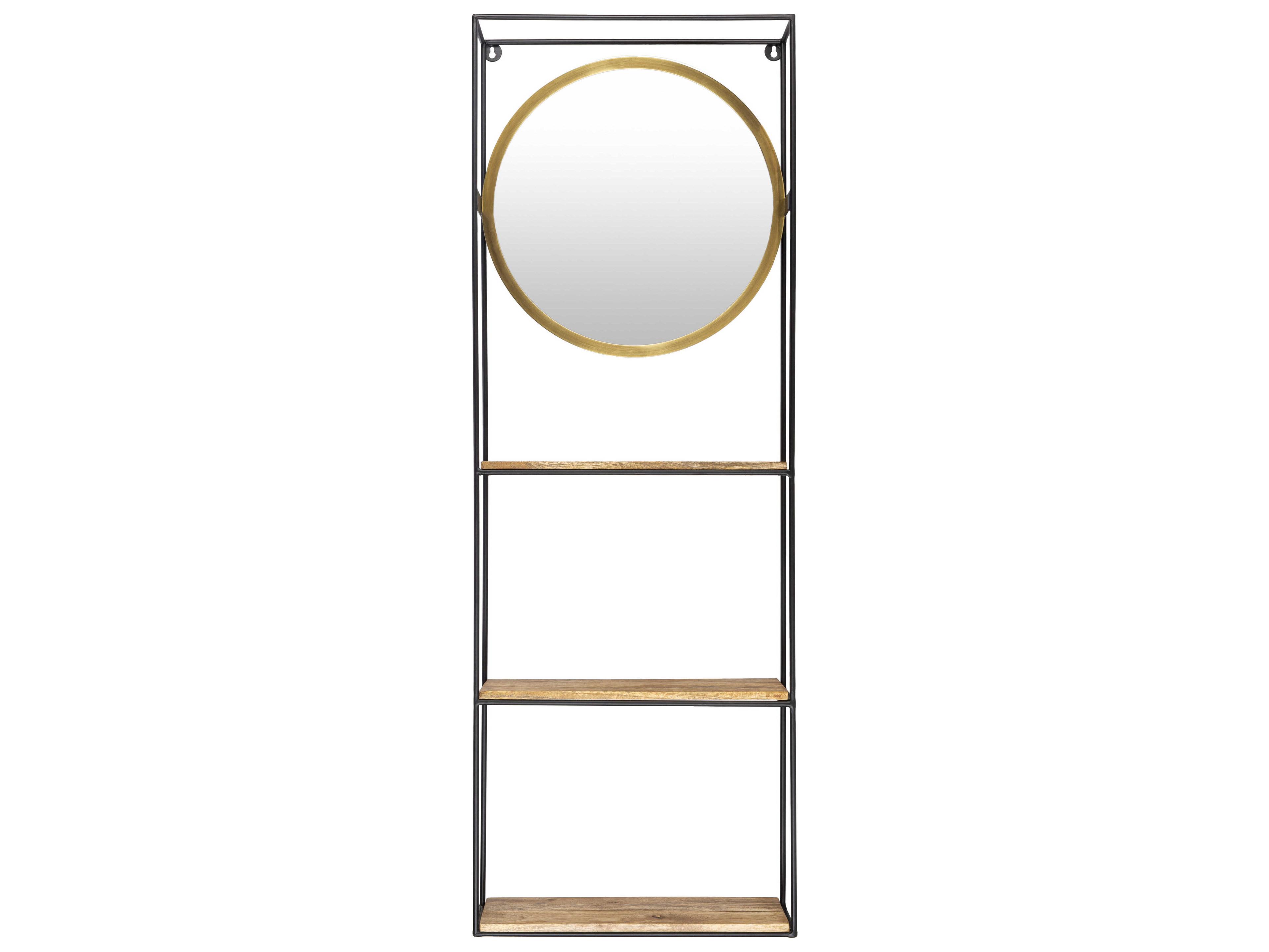 Surya Bronx Gold Wall Mirror