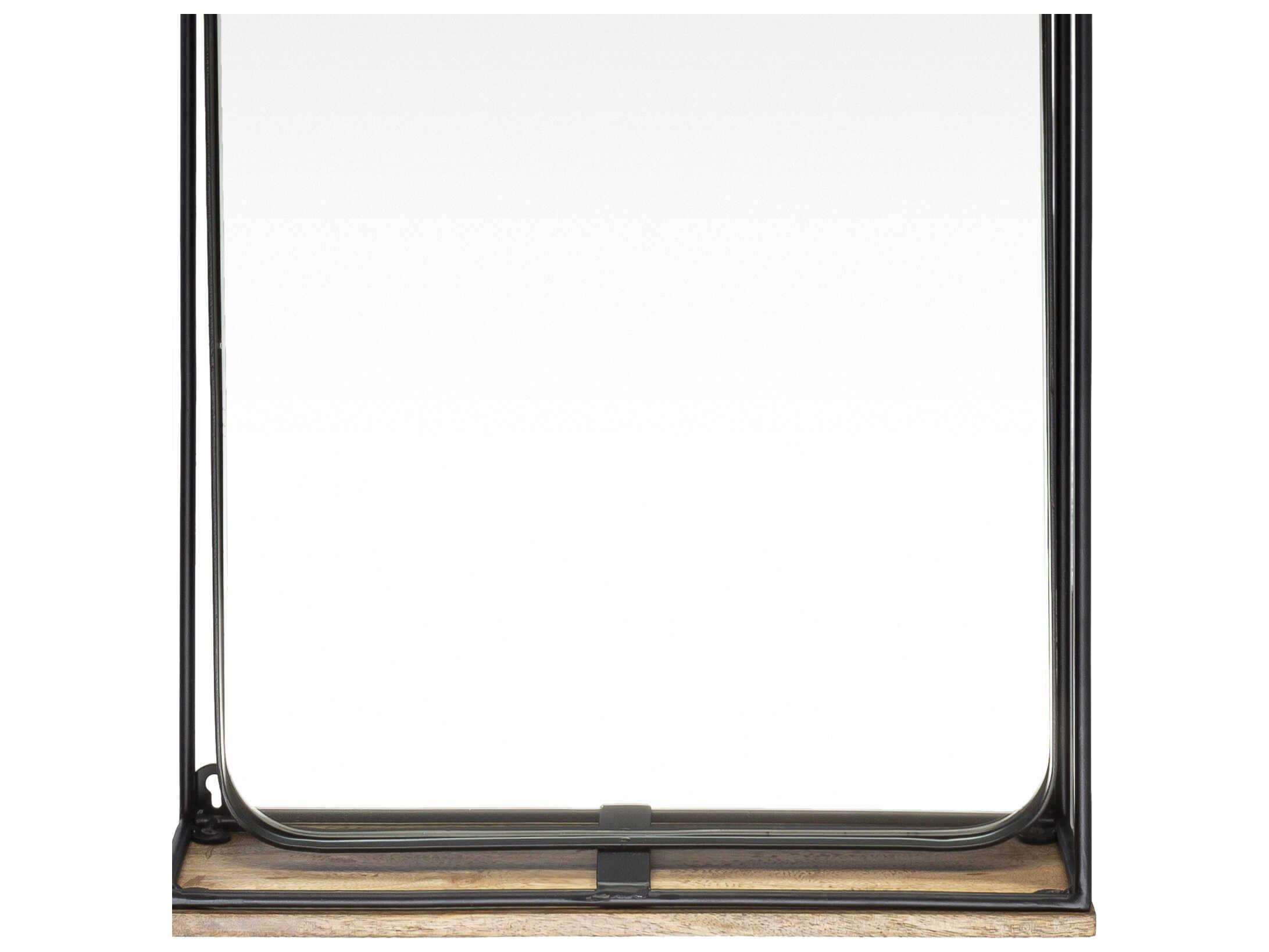 Surya Bronx Black Wall Mirror