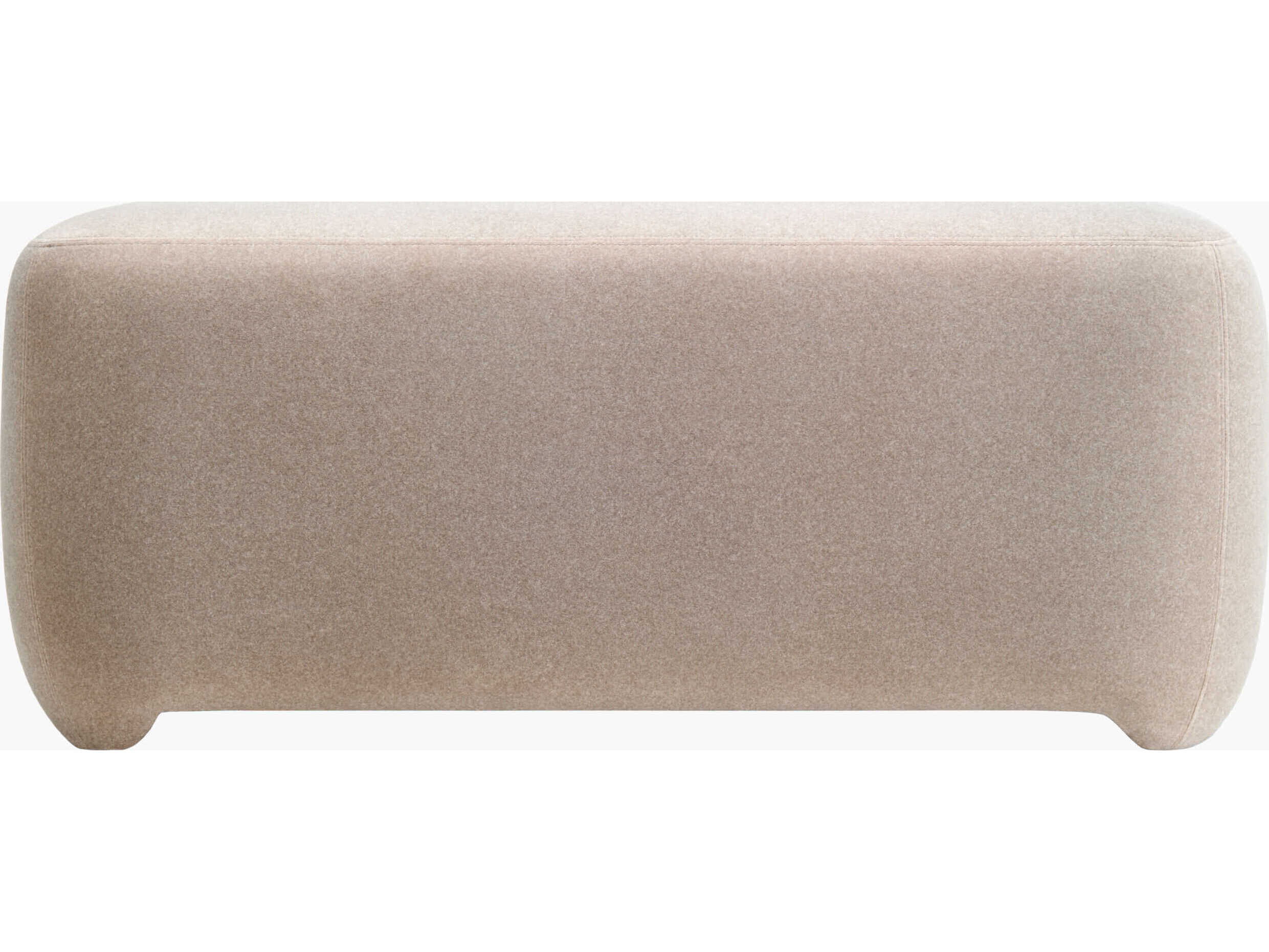 Surya Brynn Beige Upholstered Accent Bench