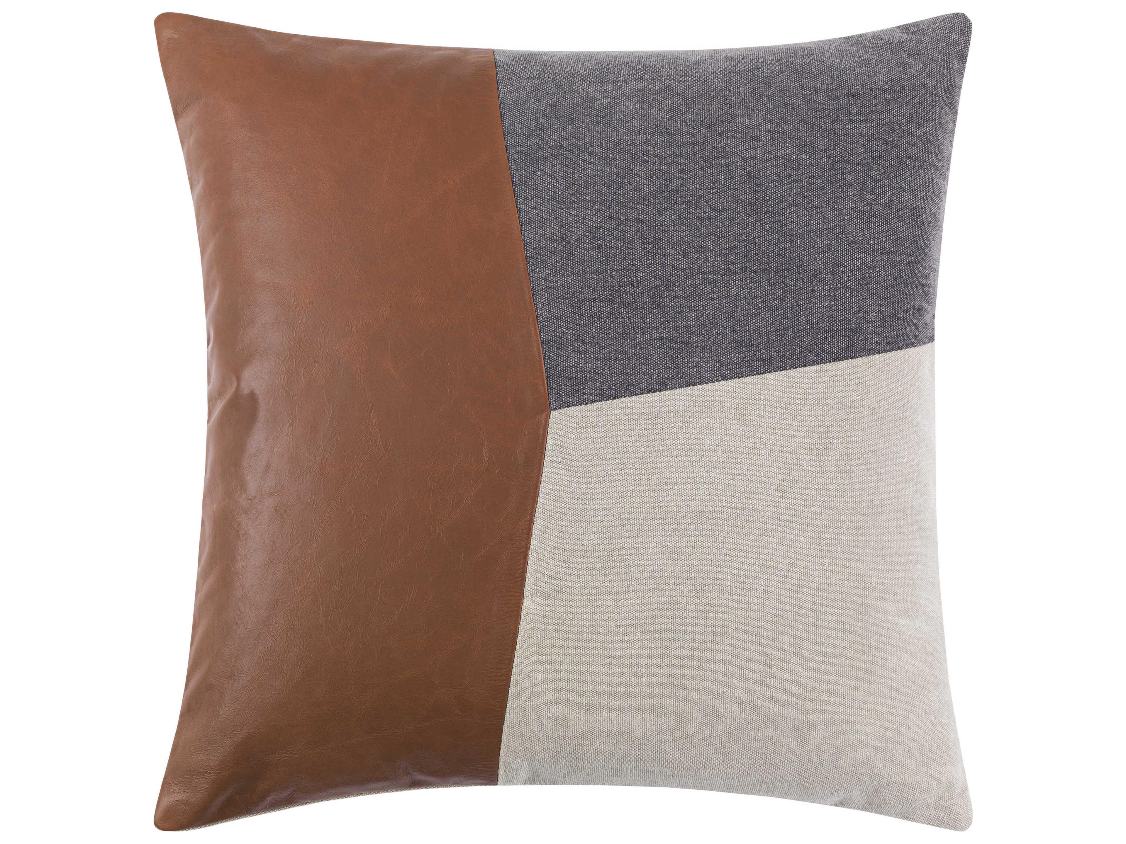 Surya Branson Dark Brown / Tan / Charcoal Pillow