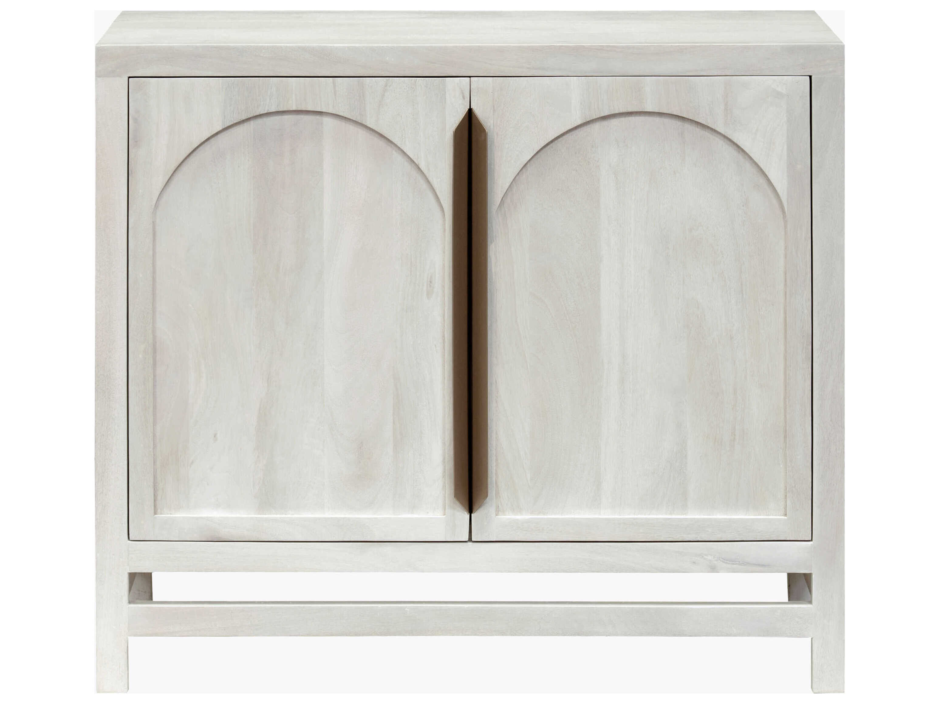 Surya Byron White Mango Wood Accent Cabinet
