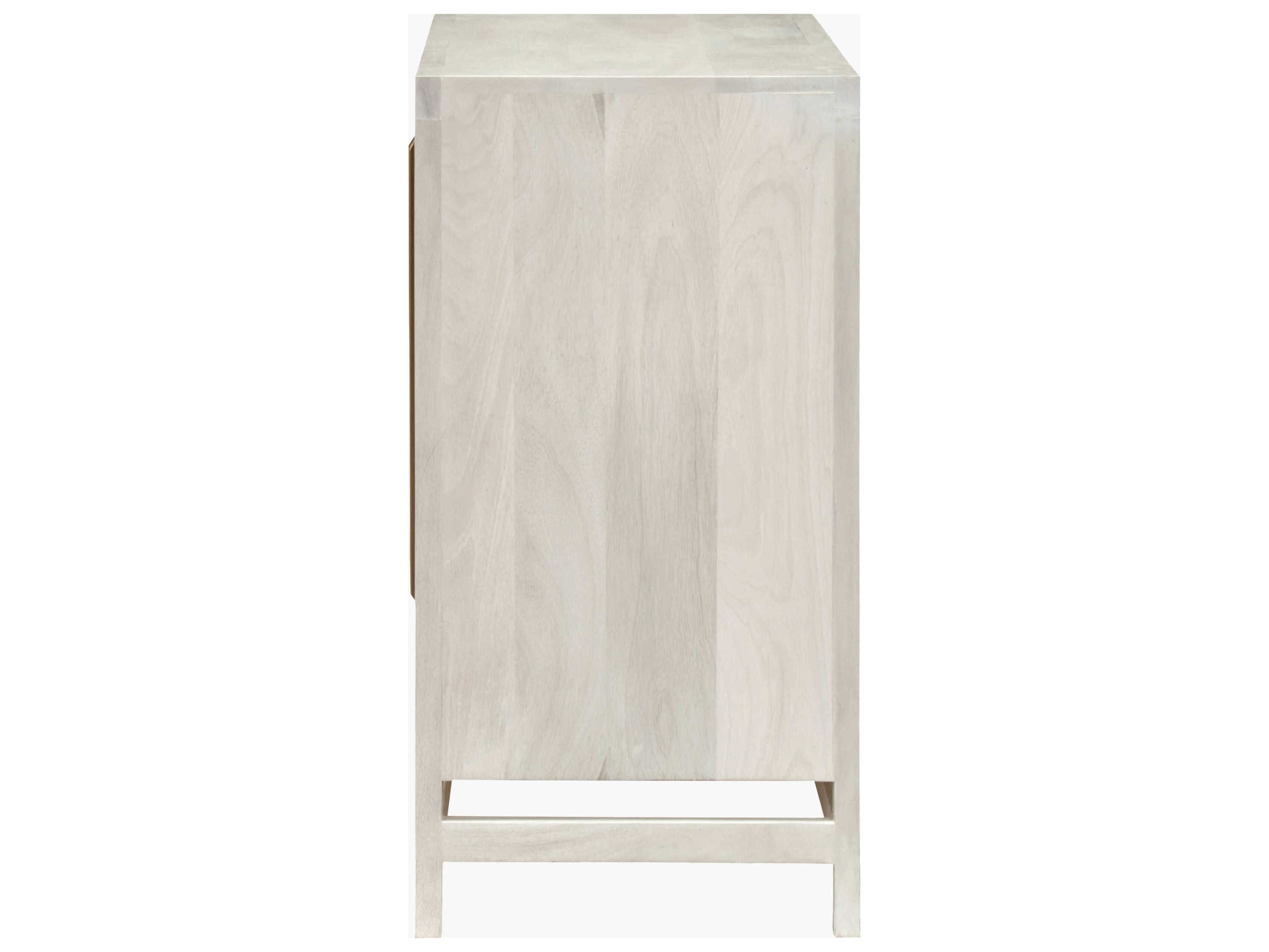 Surya Byron White Mango Wood Accent Cabinet